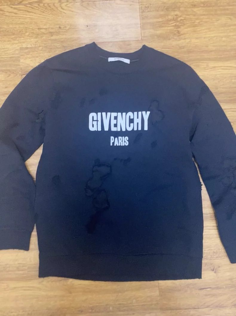 Givenchy Givenchy Ripped Long-Sleeve Size US M / EU 48-50 / 2 - 1 Thumbnail