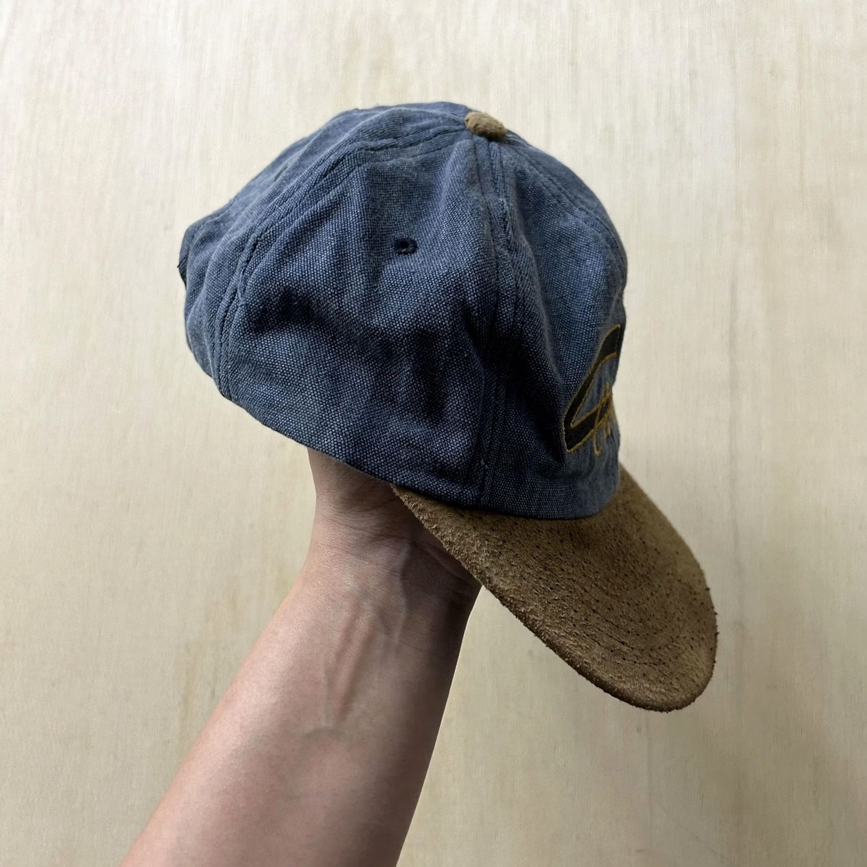 Vintage VINTAGE CS Gear Hat Cap Snap Back Mens One Size Blue Suede Brim Script Size ONE SIZE - 3 Thumbnail