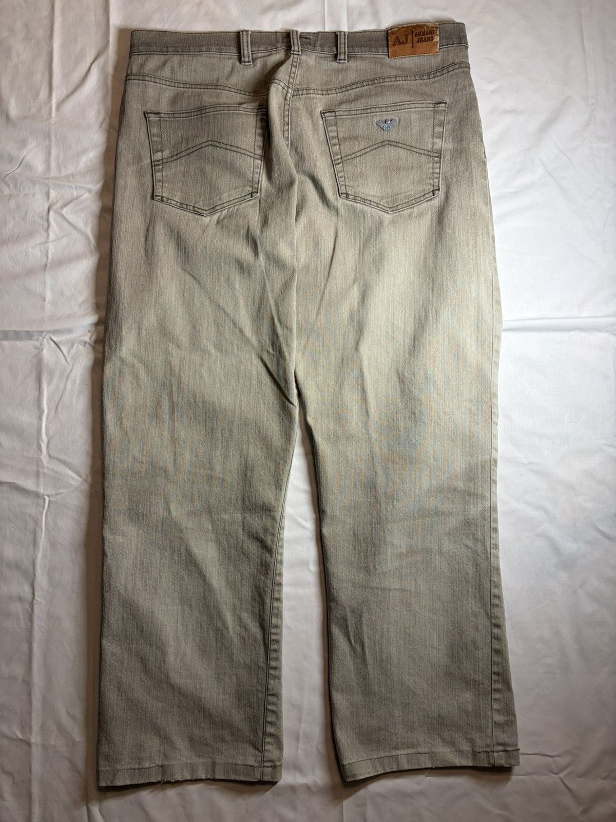 Armani Armani Jeans Sand Beige Wide Flat Jeans Size 38 Size US 38 / EU 54 - 1 Thumbnail