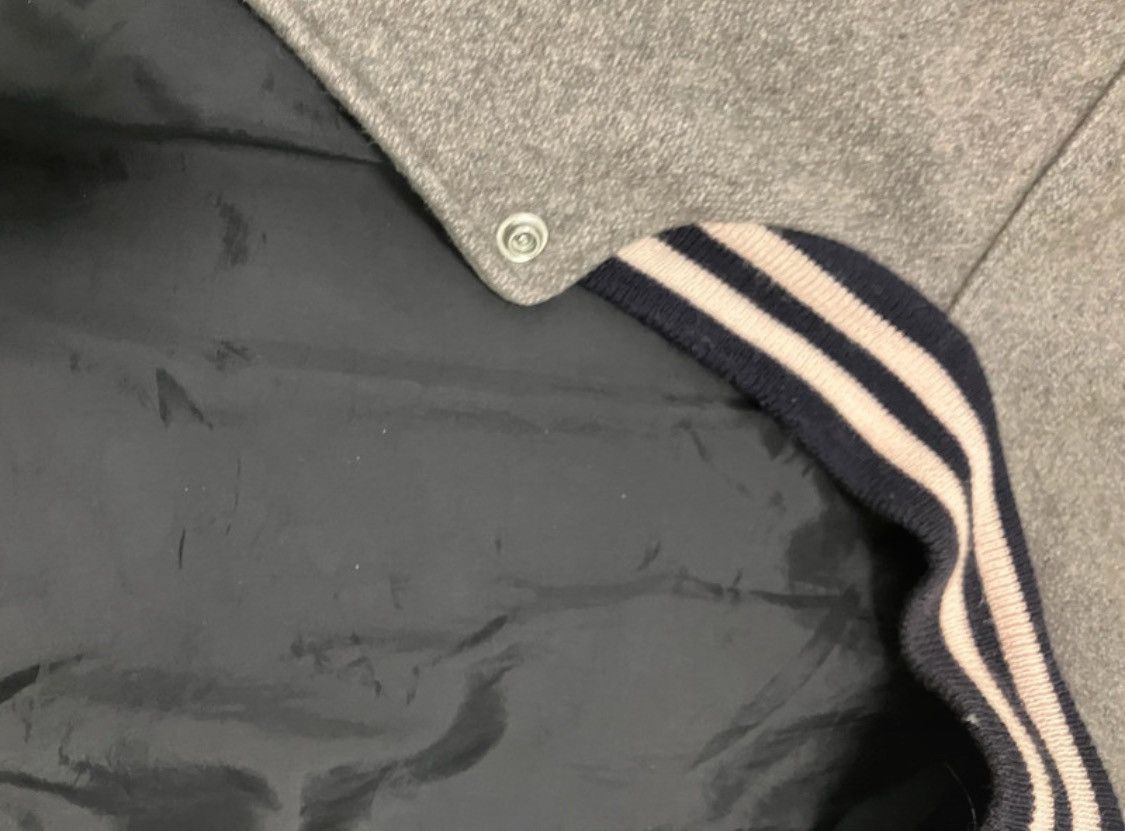 New York Yankees Vtg 90's DeLong Bomber wool leather Jacket