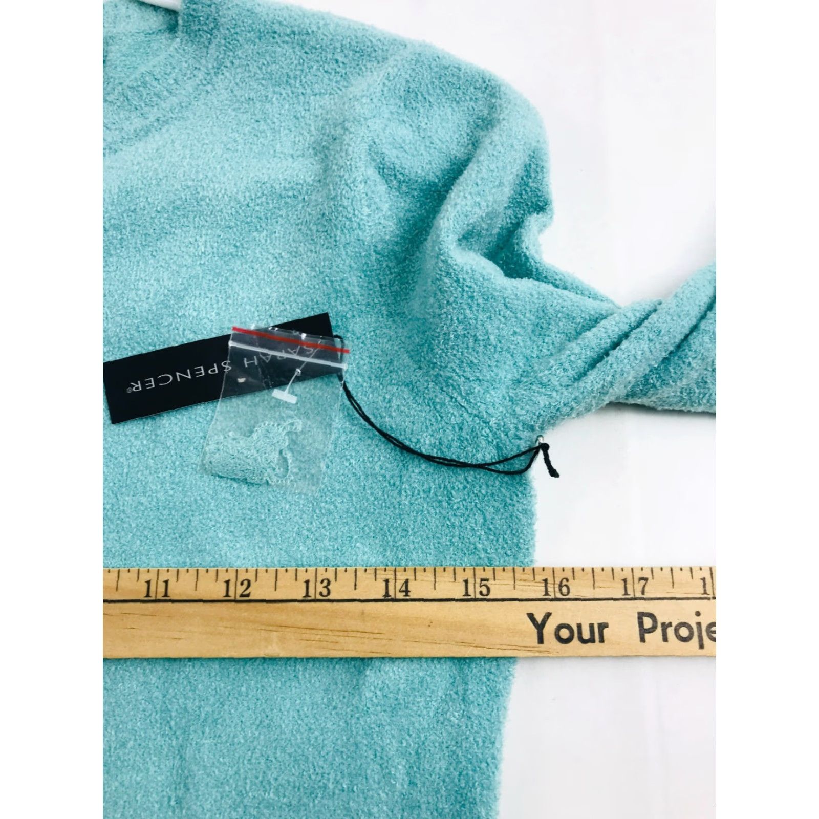Vintage Sarah Spencer Sweater Women’s Size M Green Fleece Pullover Crew Neck NWT Size M / US 6-8 / IT 42-44 - 3 Thumbnail