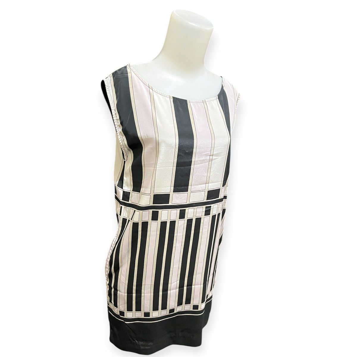 Japanese Brand Murua Geometric Pattern Chiffon Tunic Size M / US 6-8 / IT 42-44 - 3 Thumbnail
