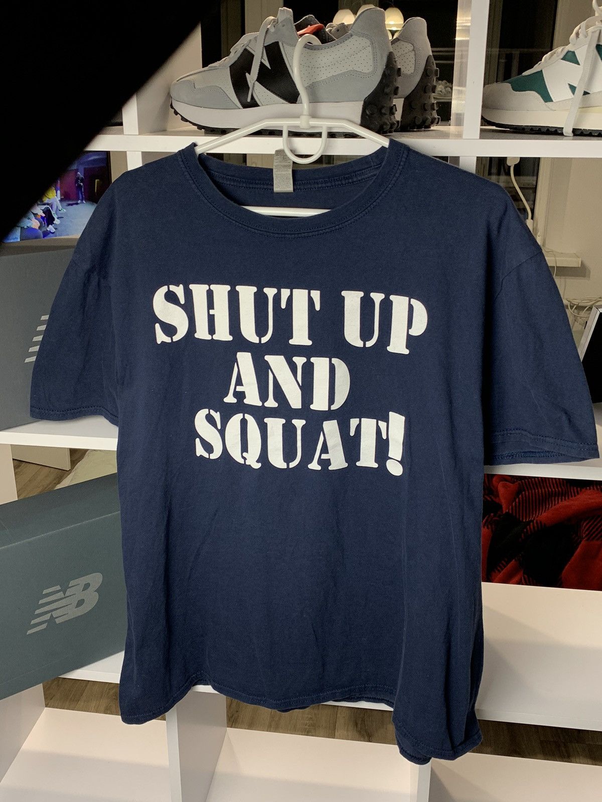 Other ❗️Ronnie Coleman HUMOR SHUT UP AND SQUAT T-shirt 90s Style Size US XL / EU 56 / 4 - 3 Thumbnail