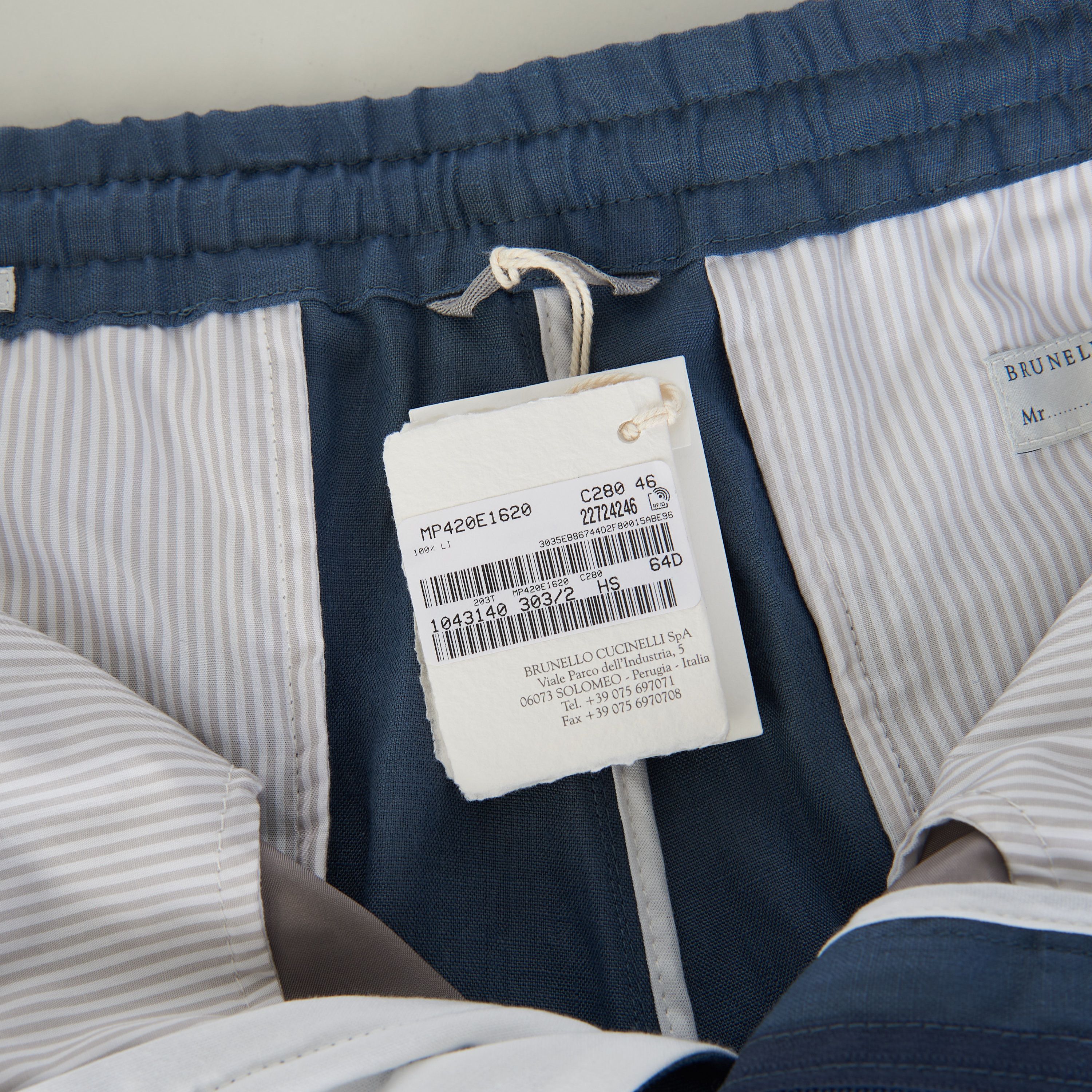 Brunello Cucinelli Relaxed Fit Trousers - Drawstring, Double Pleats, Linen Size US 32 / EU 48 - 11 Thumbnail