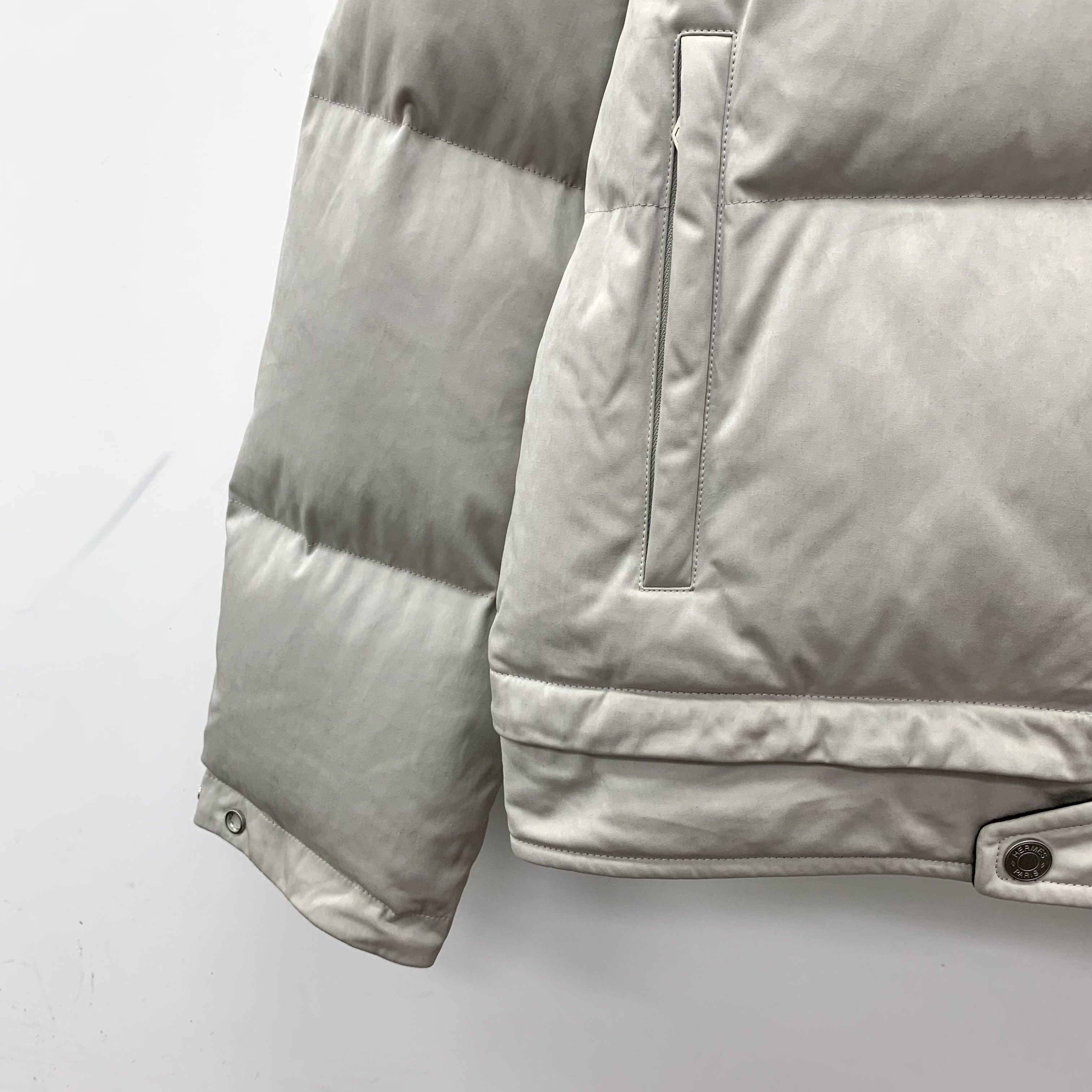 Hermes Hermes Colorblock Leather Down Jacket (Size 52) Size US L / EU 52-54 / 3 - 5 Thumbnail