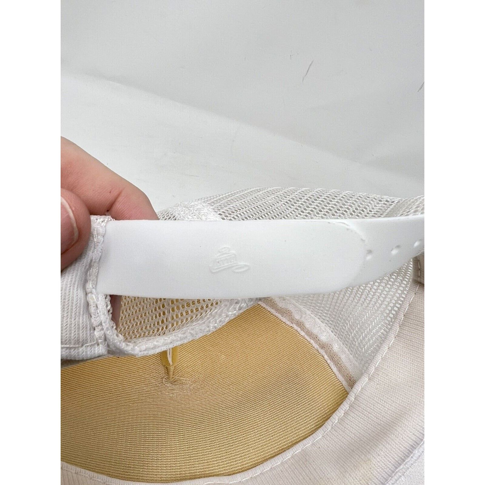 Otto Vintage OTTO Cap Dunlop Gold Leaf Trucker Hat Snapback White Size ONE SIZE - 9 Thumbnail