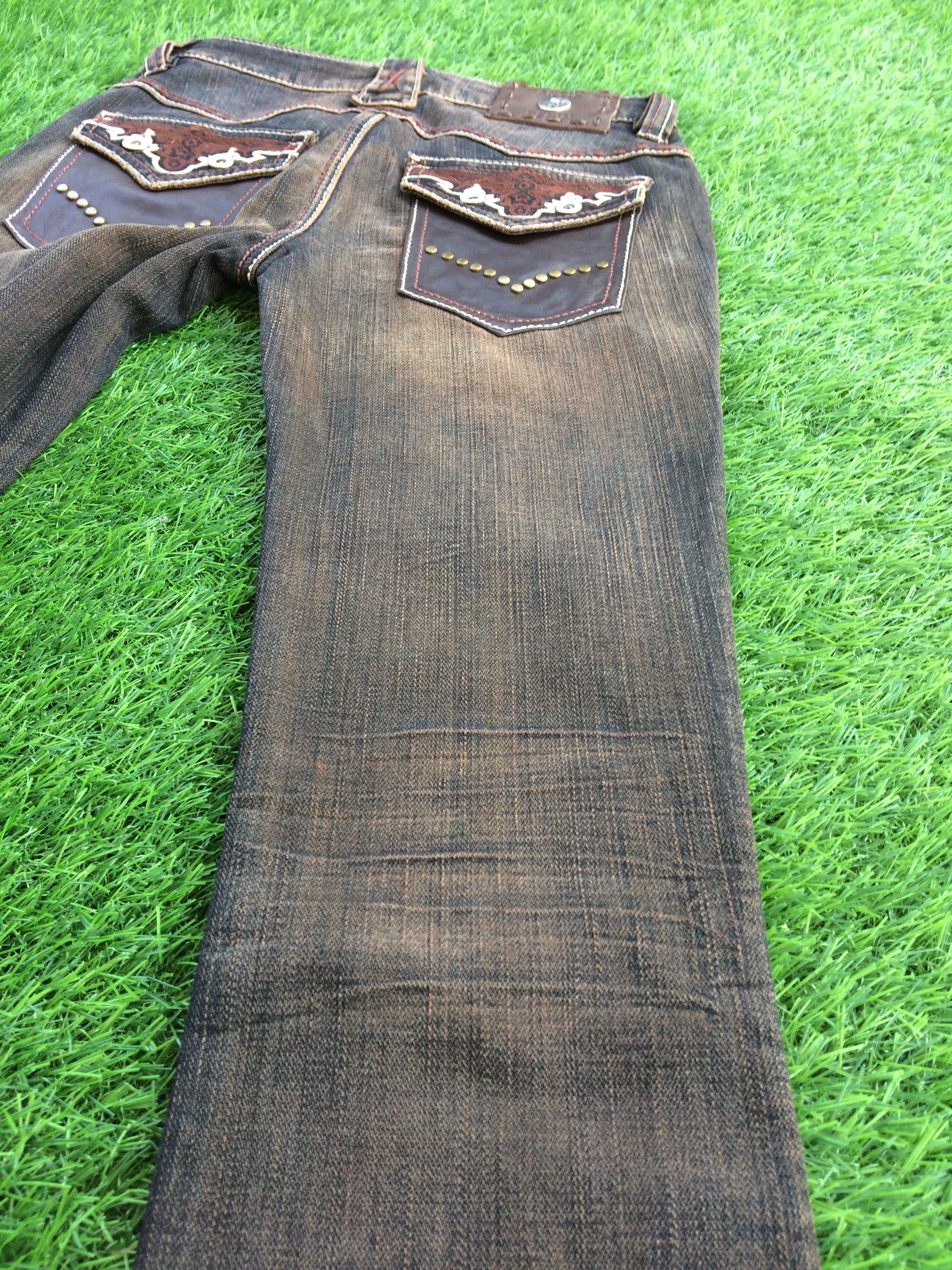Japanese Brand Low Waist Wide Leg Flared Jeans #D-820 Size 24" / US 00 / IT 34 - 7 Thumbnail