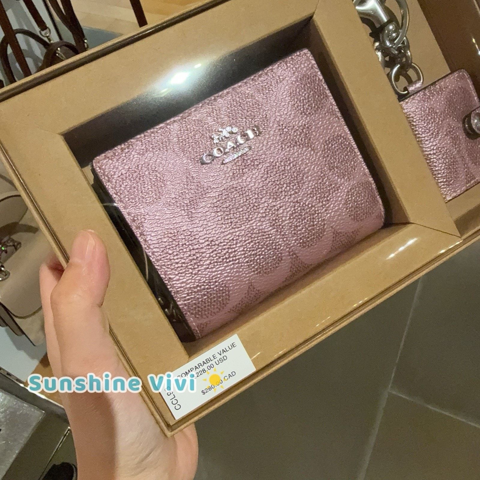 Coach NWT Coach Boxed Snap Wallet Picture Frame Bag Charm CCL93 Size ONE SIZE - 3 Thumbnail