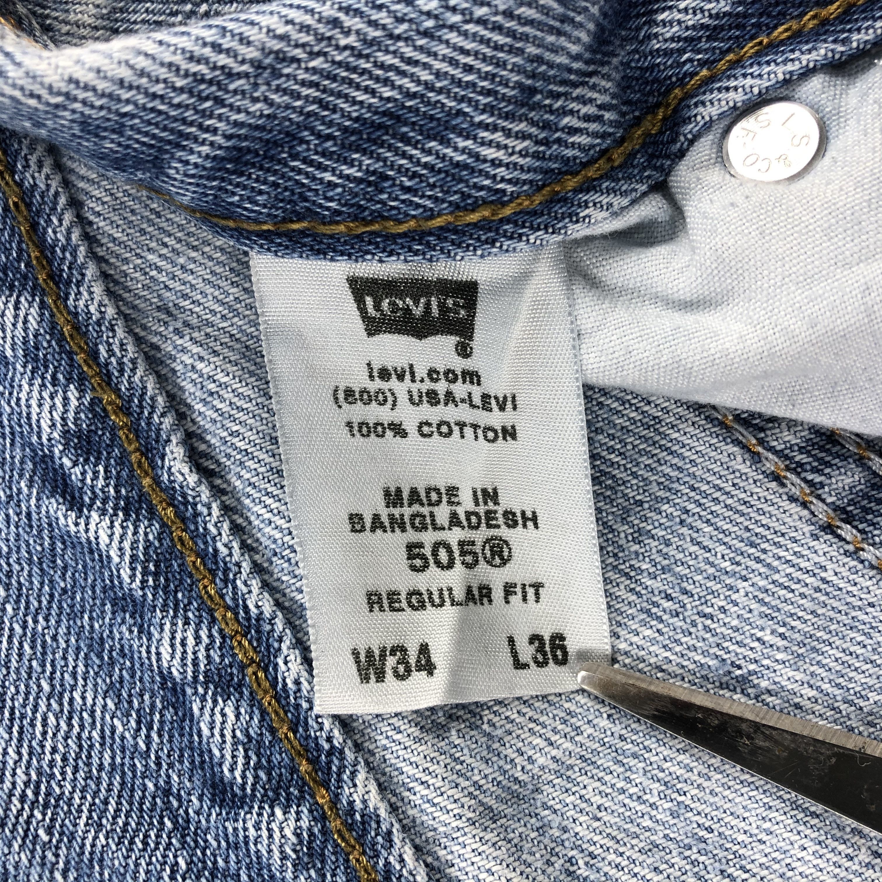 Levi's Vintage Light Wash Levis 505 Jeans-J2177 Size US 33 - 11 Thumbnail