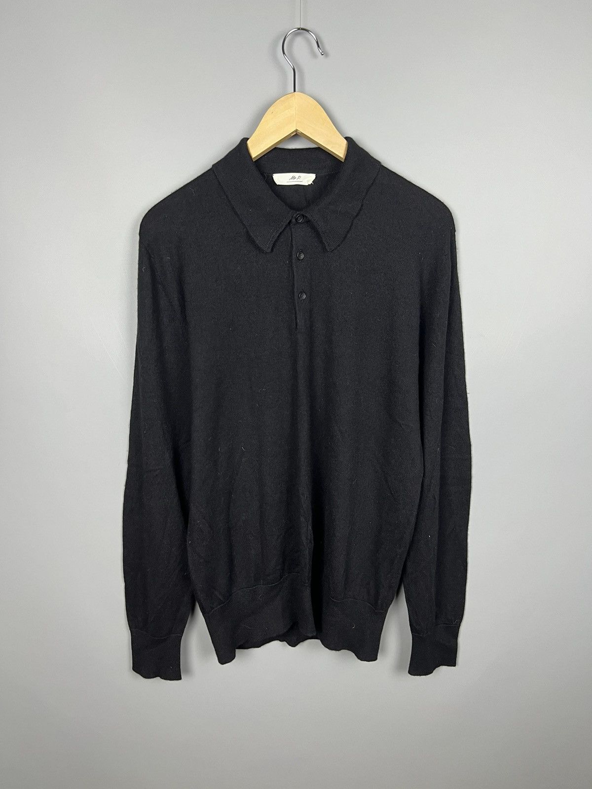 Mr P. (L) Mr. P cshmere silk sweater / rugby shirt rare Size US L / EU 52-54 / 3 - 1 Thumbnail