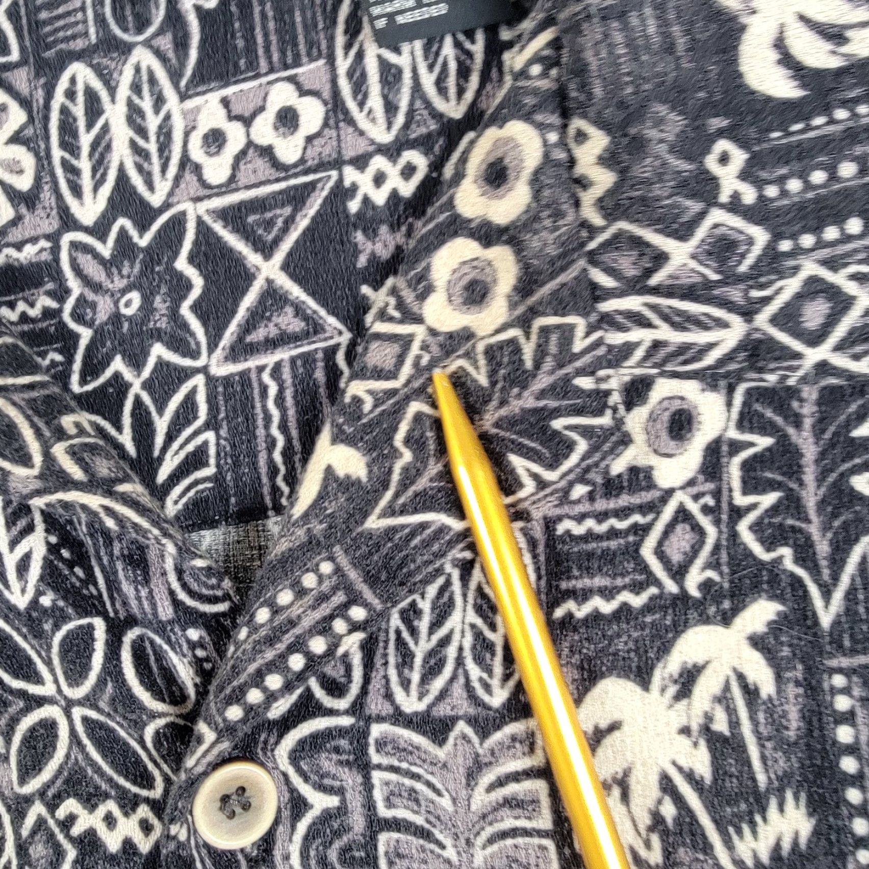 Ocean Pacific OCEAN PACIFIC Shirt Button-Up Men's XL Short Sleeve Hawaiian Tropical Black Size US XL / EU 56 / 4 - 5 Thumbnail