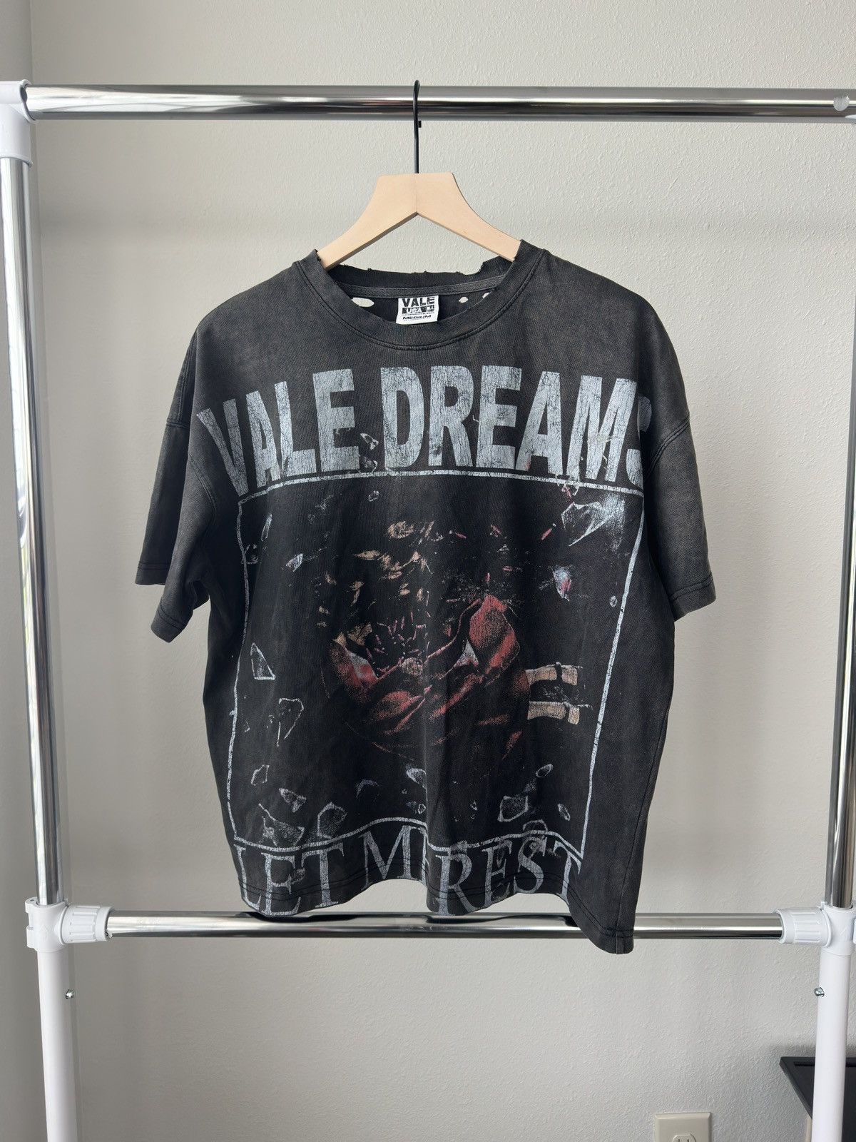 Vale Vale Forever Red Dress Let Me Rest Tee Black Size US M / EU 48-50 / 2 - 1 Thumbnail