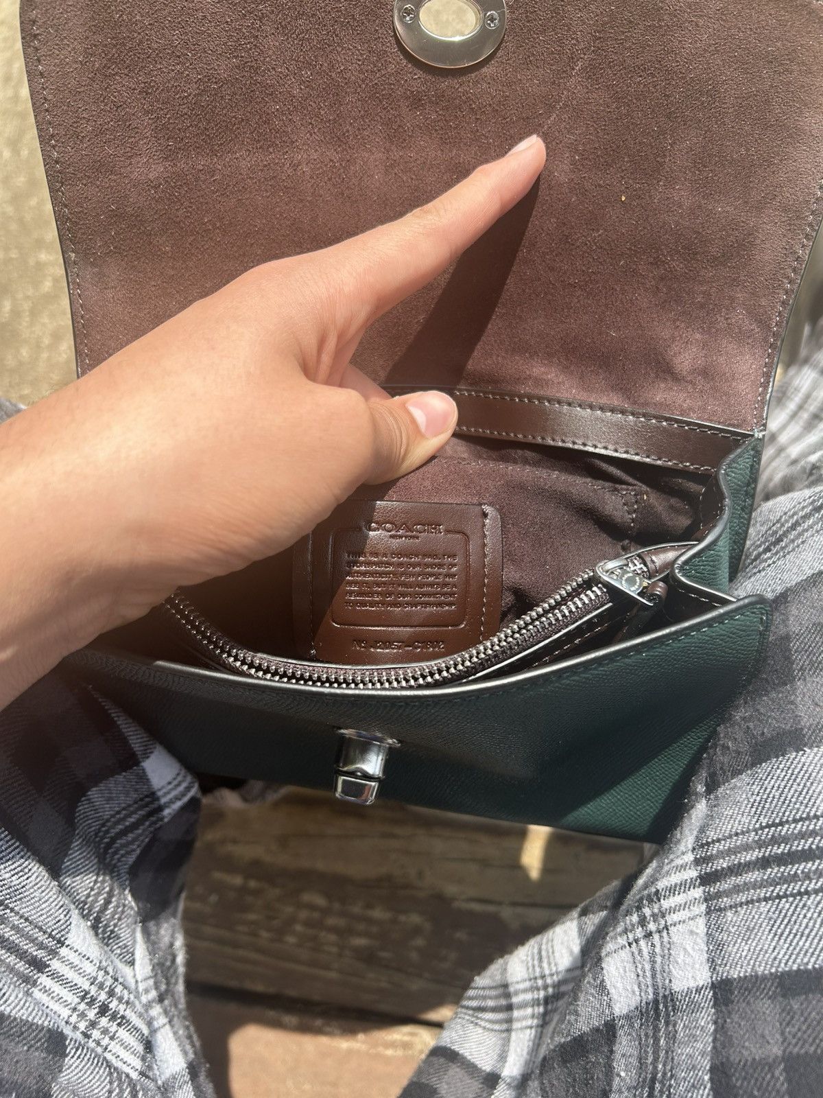 Coach Coach Green Leather Turnlock Crossbody Size ONE SIZE - 8 Thumbnail