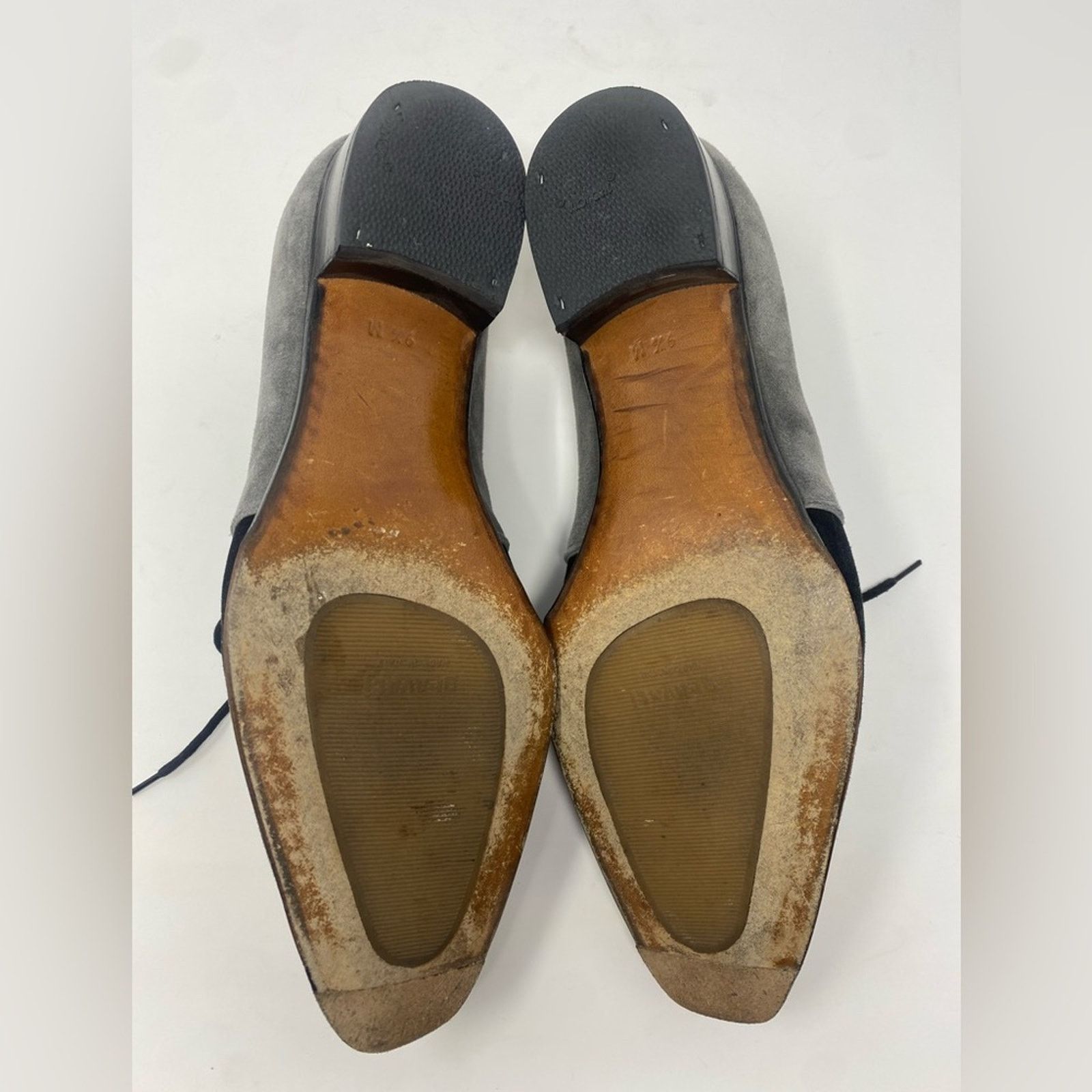 Gravati GRAVATI Arthur Beren Women's 9.5M Grey/Black Suede Oxford Size US 9.5 / IT 39.5 - 5 Thumbnail