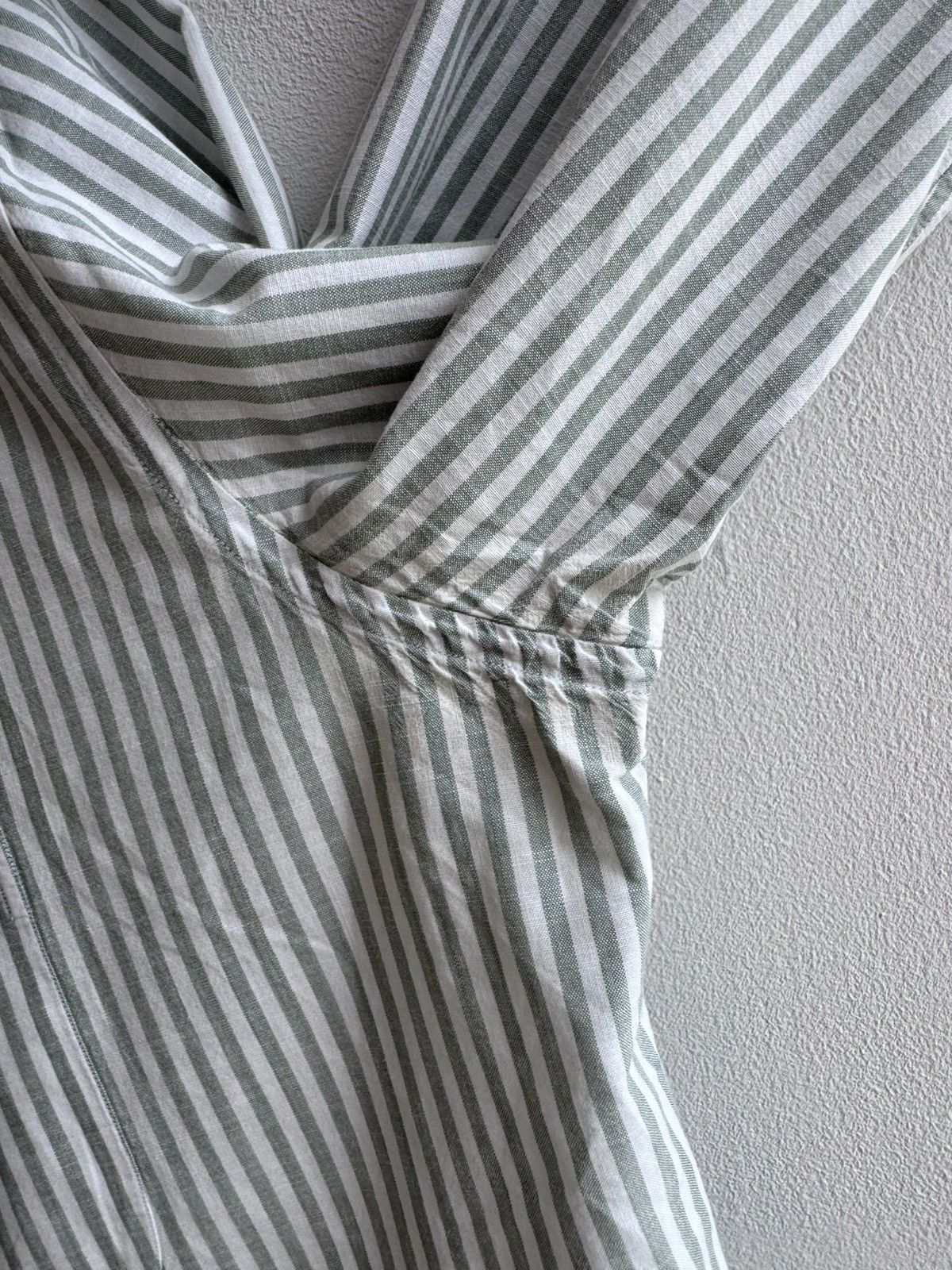 Loro Piana Loro Piana Striped Cotton Button Up Shirt Long Sleeve Green Size US XXL / EU 58 / 5 - 14 Thumbnail