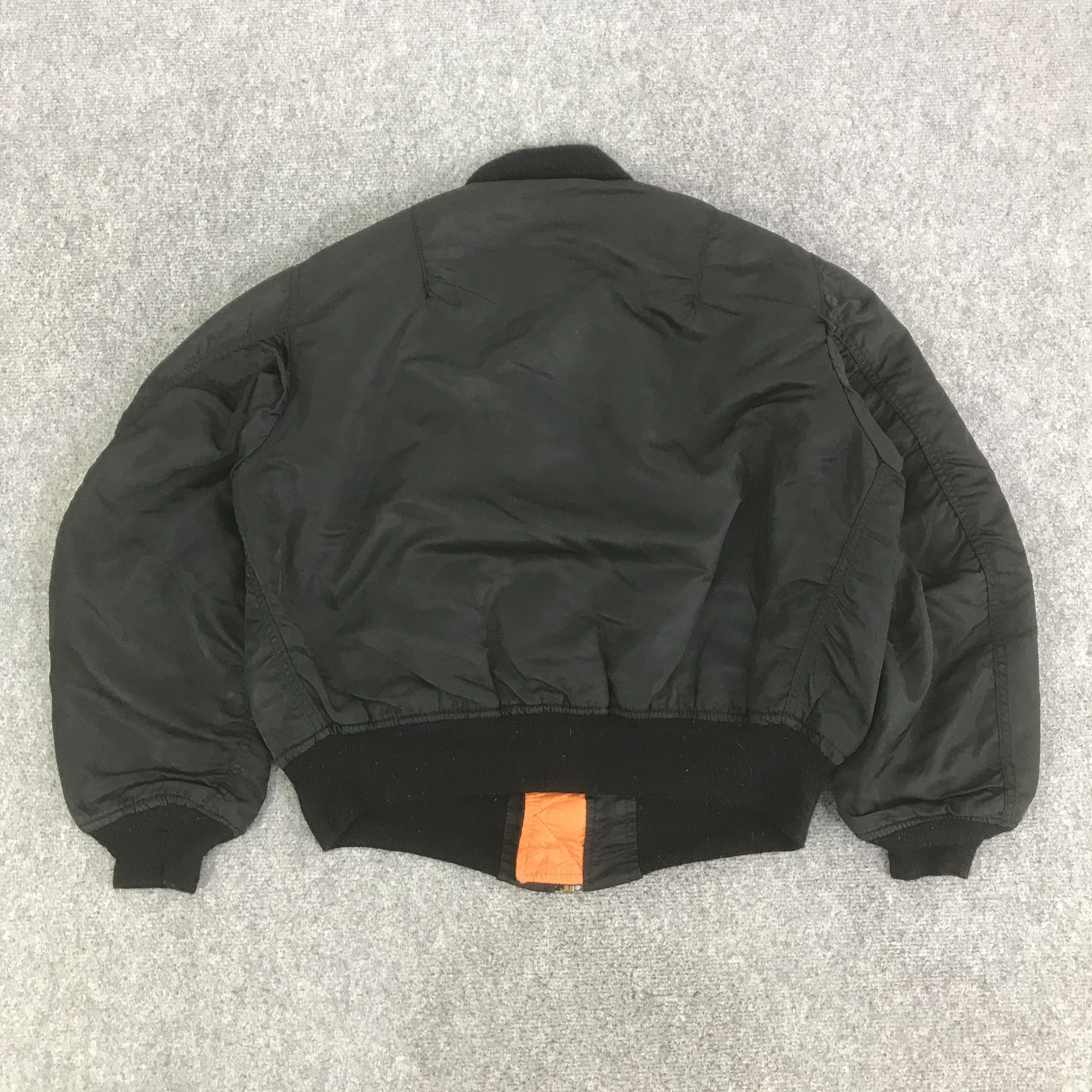 Alpha Industries VTG ALPHA INDUSTRIES BLACK BOMBERS JACKET K131B4 Size US L / EU 52-54 / 3 - 3 Thumbnail