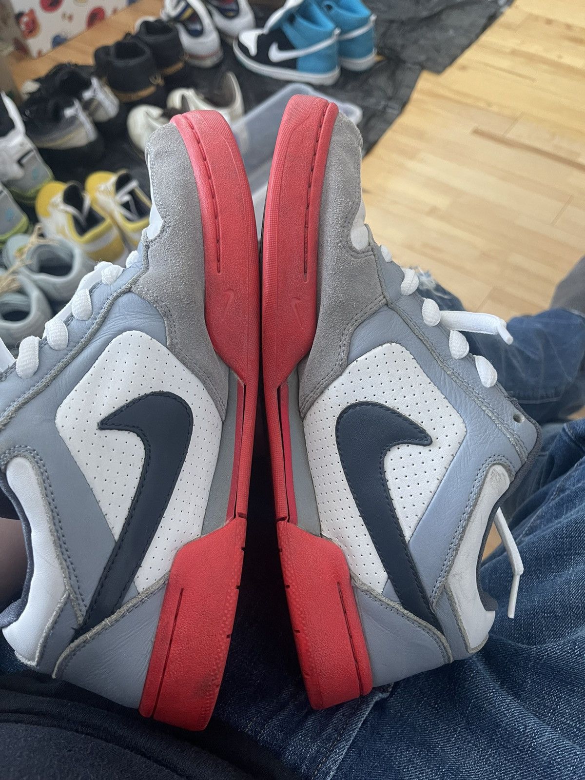 Nike Nike Zoom Air Regime 2006 Grey White Red Black - 9.5 Size US 9.5 / EU 42-43 - 7 Thumbnail