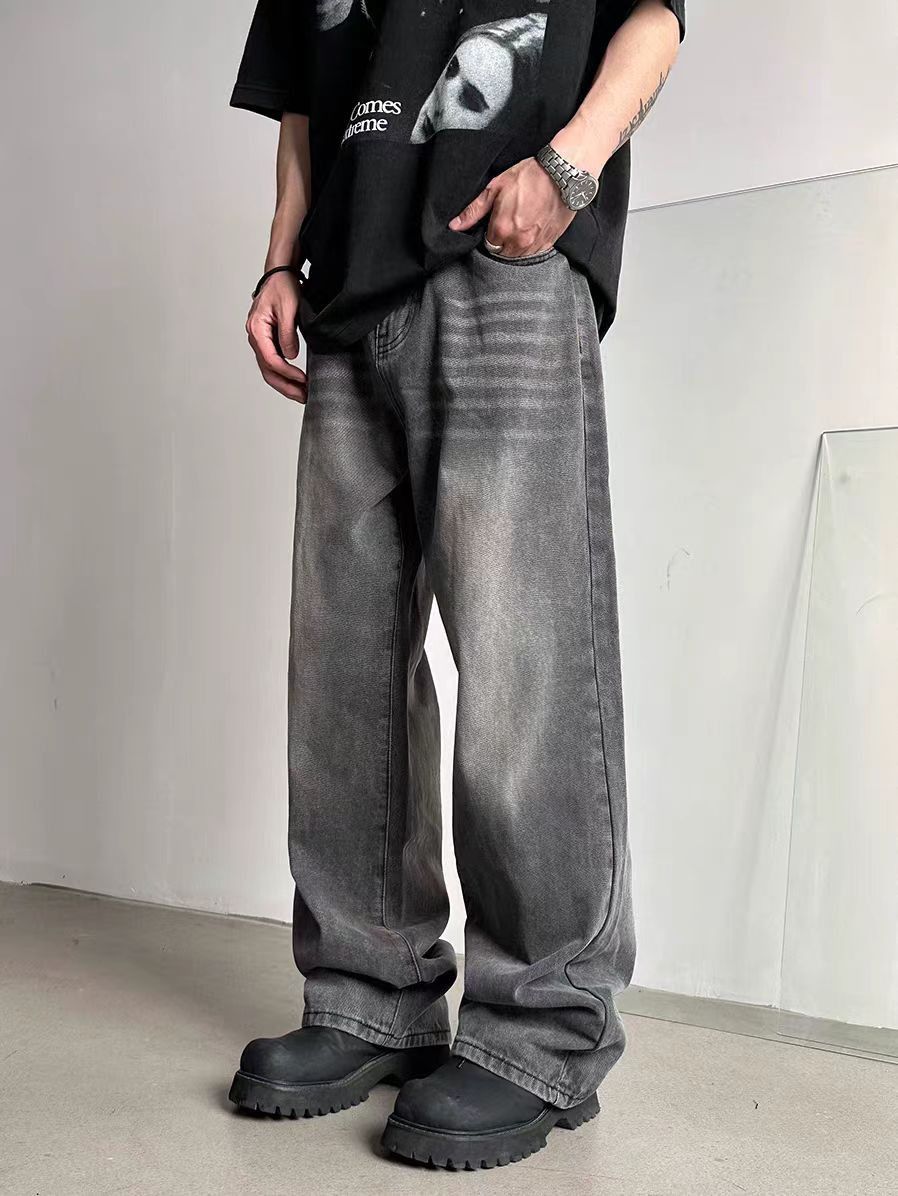 Designer × Jean × Vintage Distressed Grey Street Hip Hop Y2K Jeans Size US 30 / EU 46 - 3 Thumbnail