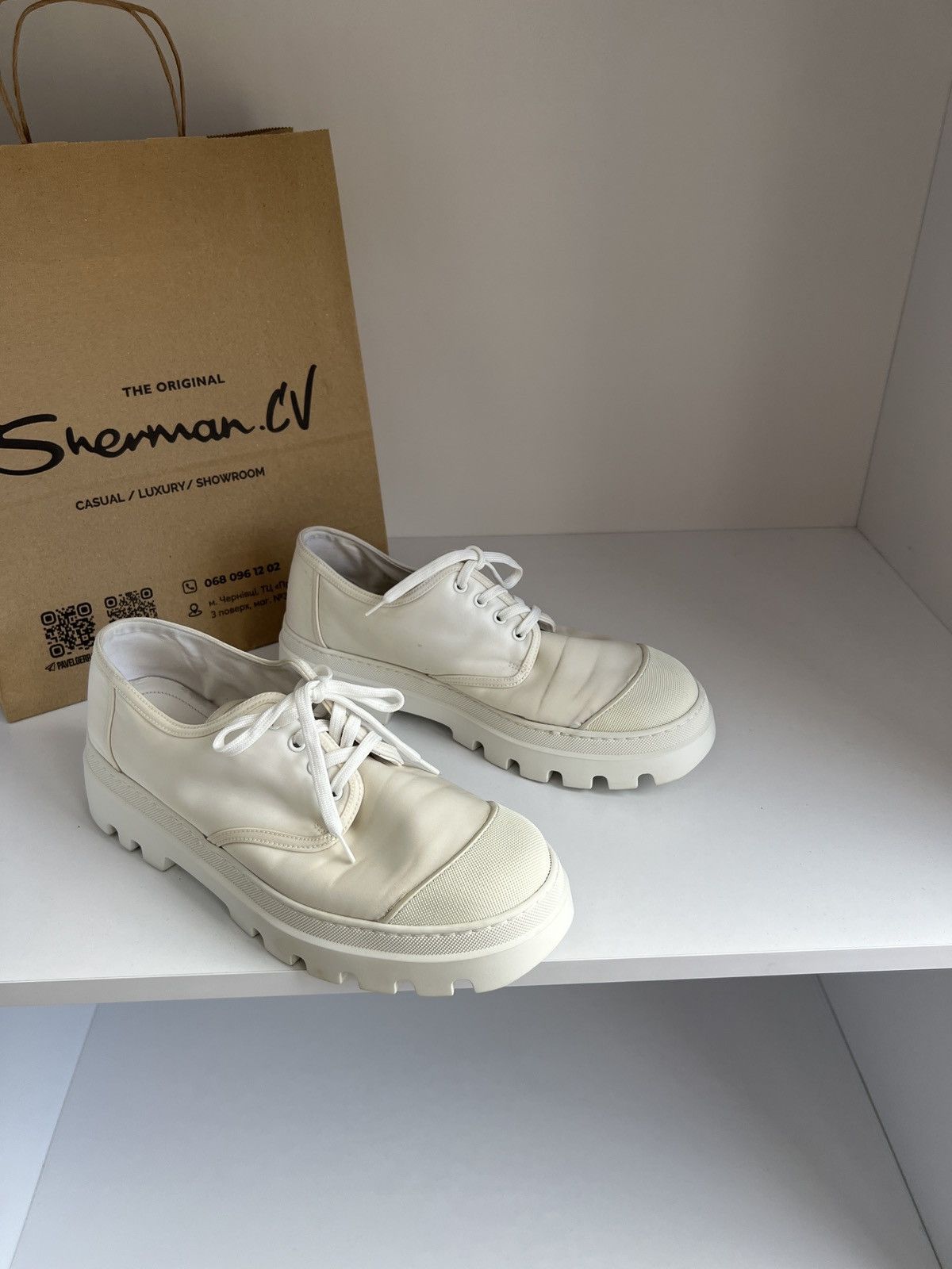 Designer × Prada × Vintage Vintage Prada Plain Logo Luxury Shoes Size US 9 / EU 42 - 1 Thumbnail