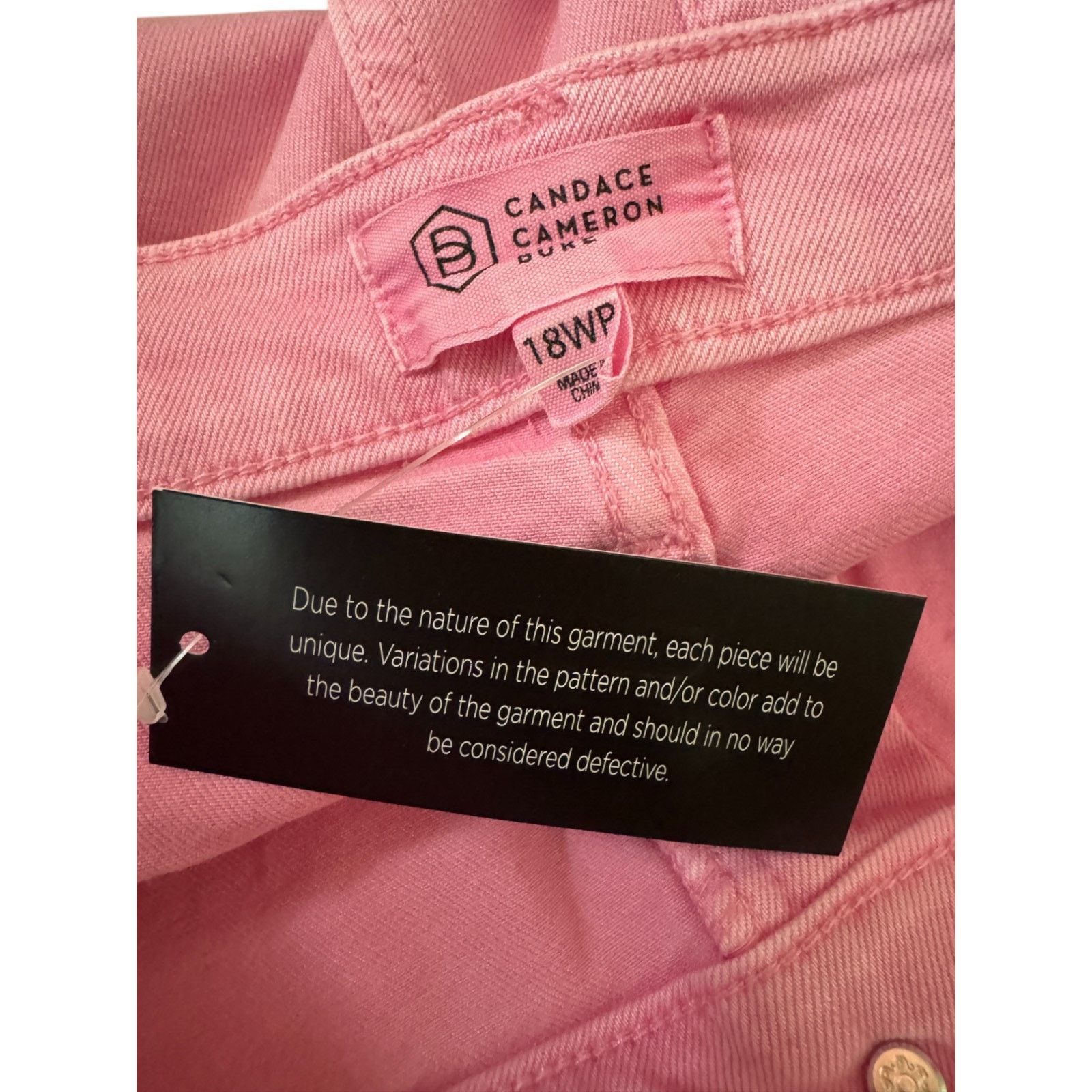 Other Candace Cameron Camellia Pink Distressed Denim Shorts 18WP Size 40" / US 18 - 11 Thumbnail