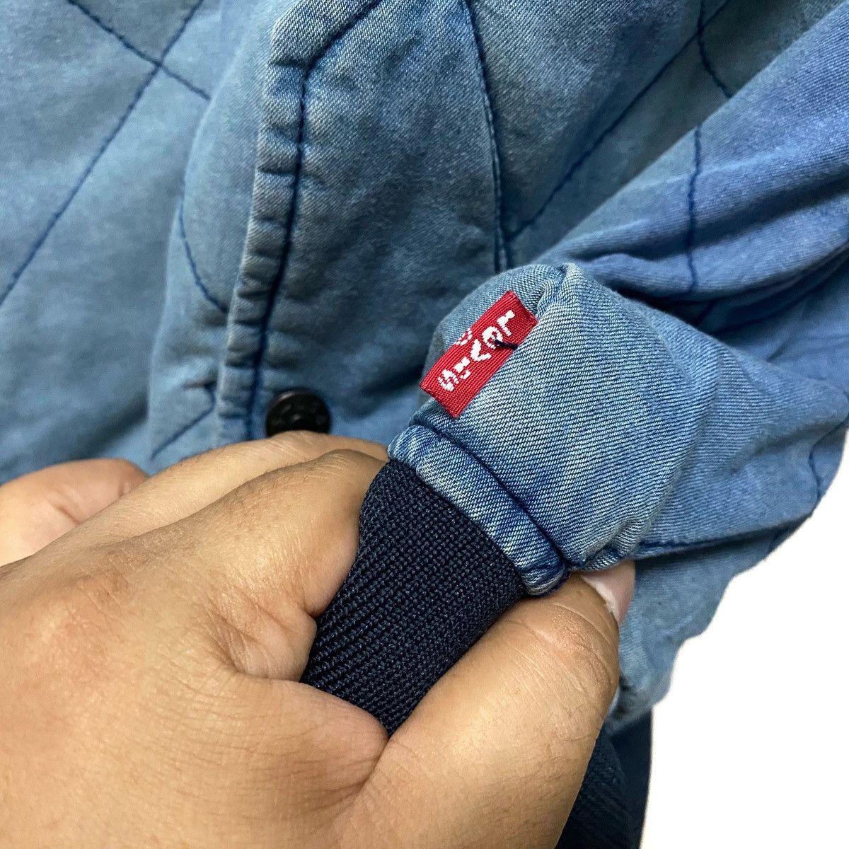 Levi's Rare LEVIS Reversible Fleece Sherpa Jacket indigo vintage Size US M / EU 48-50 / 2 - 7 Thumbnail