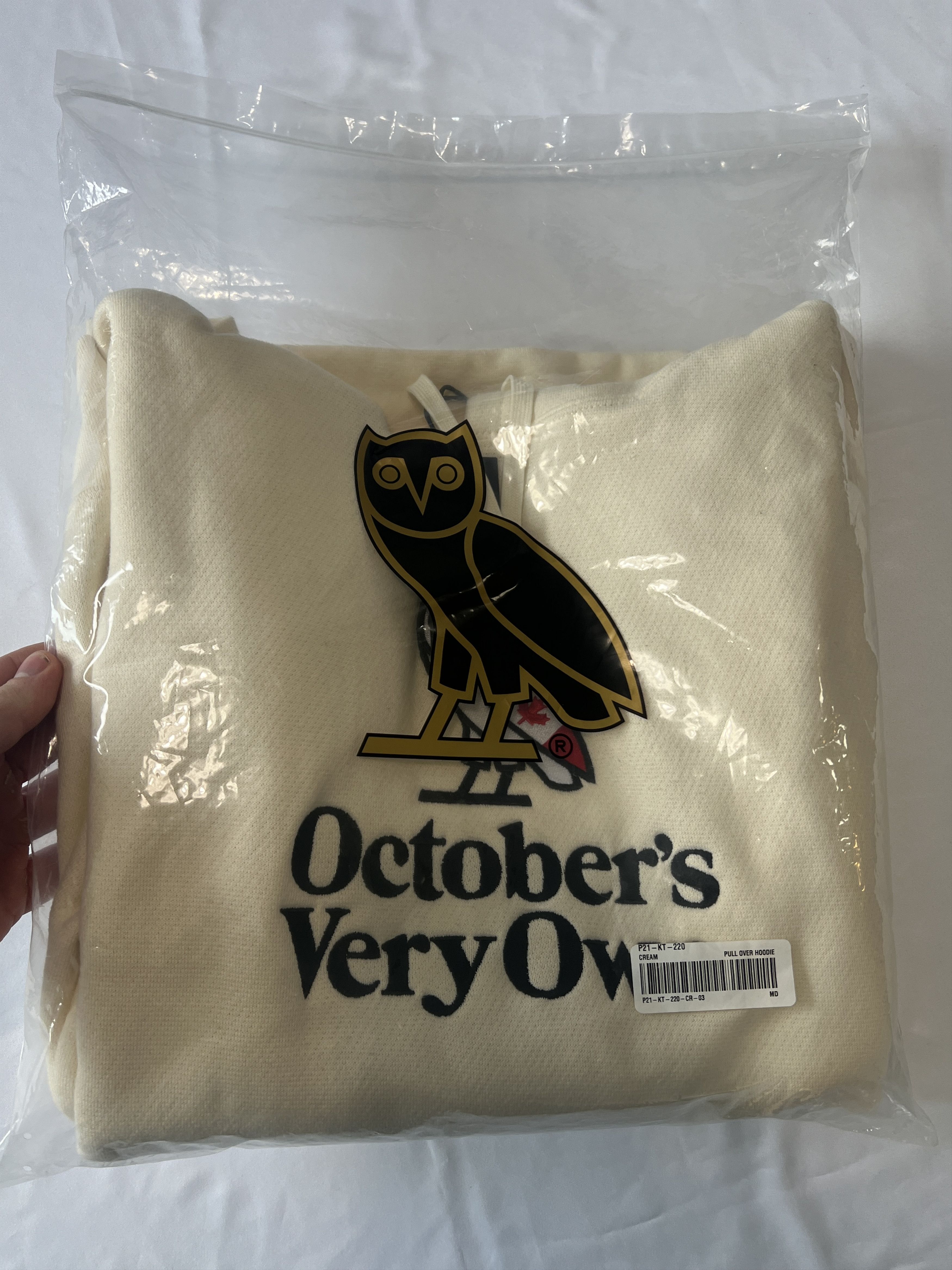 Drake OVO Heritage Classic Owl Hoodie Cream Size US M / EU 48-50 / 2 - 6 Thumbnail