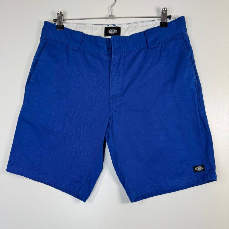 Dickies Dickies Shorts Mens Blue Work Chino Casual Flat Front W33 Size US 33 - 1 Thumbnail