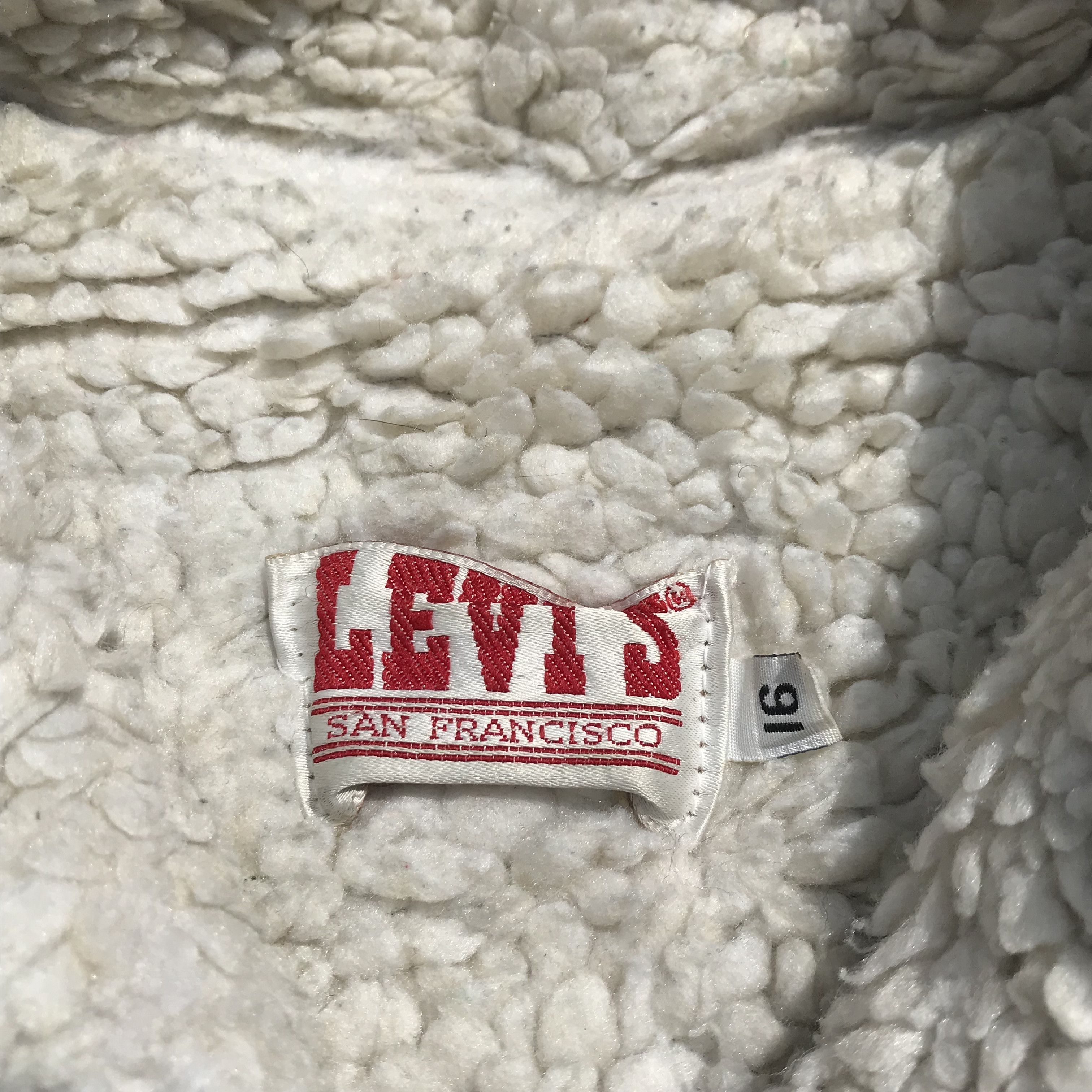 Levi's × Vintage Vintage 90s Levis Classic Sherpa lined Jeans Trucker Jacket Size US M / EU 48-50 / 2 - 10 Thumbnail