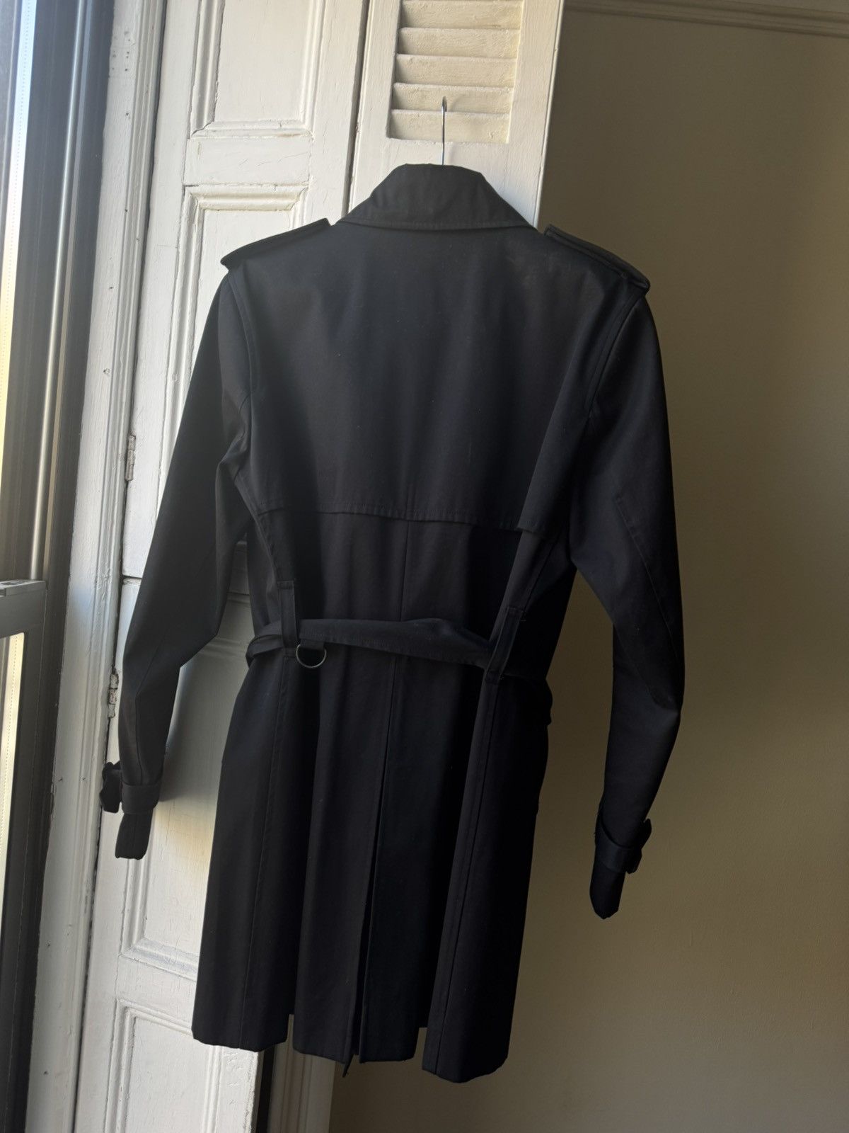 Sandro Sandro black Trench Coat mid-lengh Size US M / EU 48-50 / 2 - 2 Thumbnail