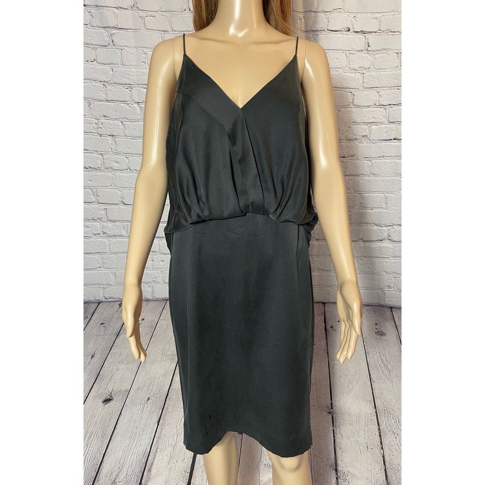 Banana Republic NWT New Banana Republic BR Monogram Silk Black Strap Dress Size M / US 6-8 / IT 42-44 - 2 Thumbnail