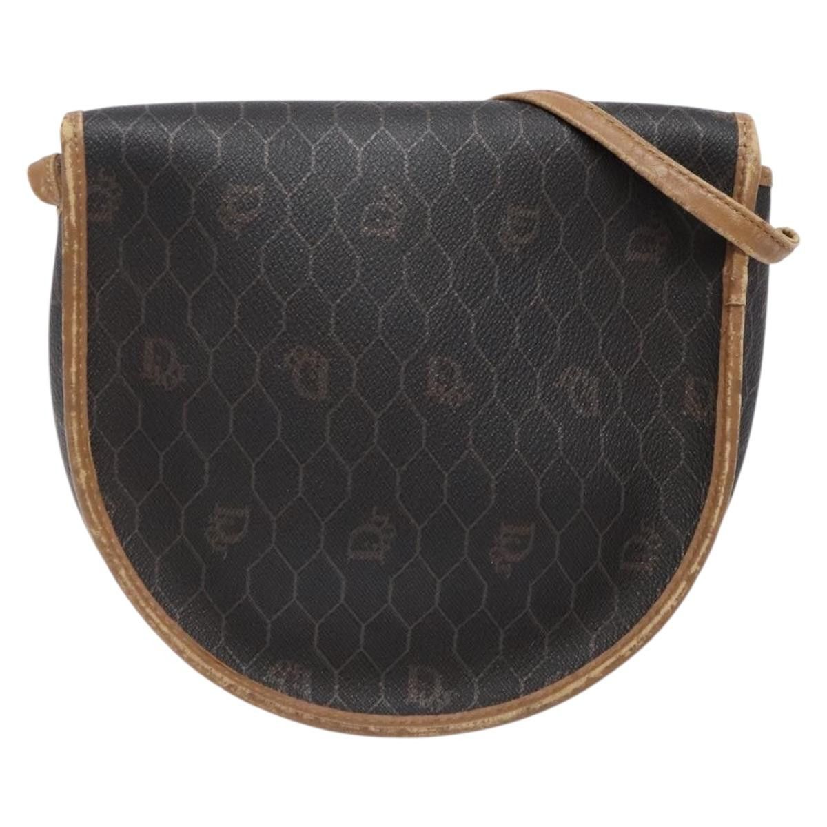 Dior DIOR Honeycomb Canvas Shoulder Bag Pvc Black Gold Size ONE SIZE - 3 Thumbnail