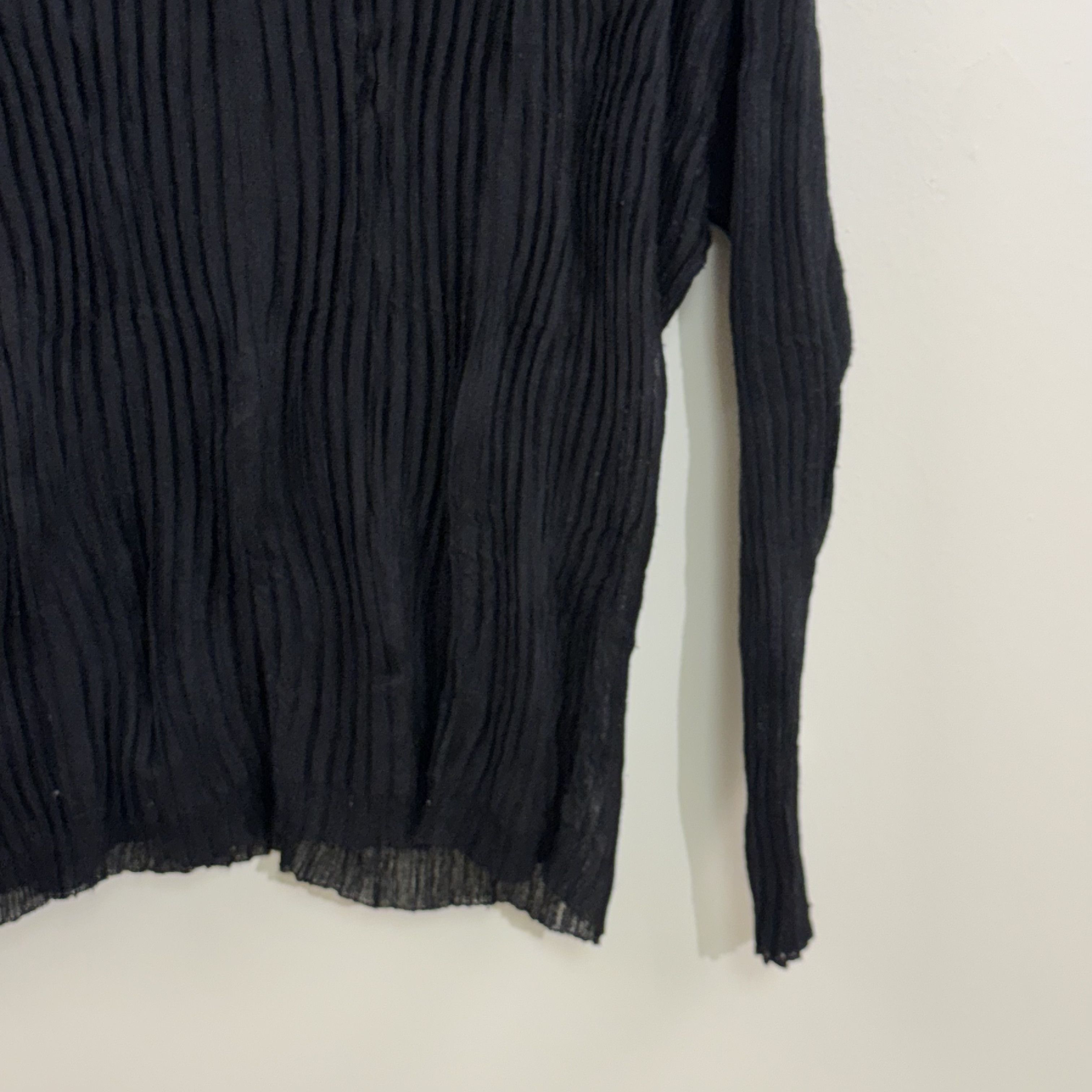 Issey Miyake Issey Miyake Pleated Sheer Turtleneck Size M / US 6-8 / IT 42-44 - 9 Thumbnail