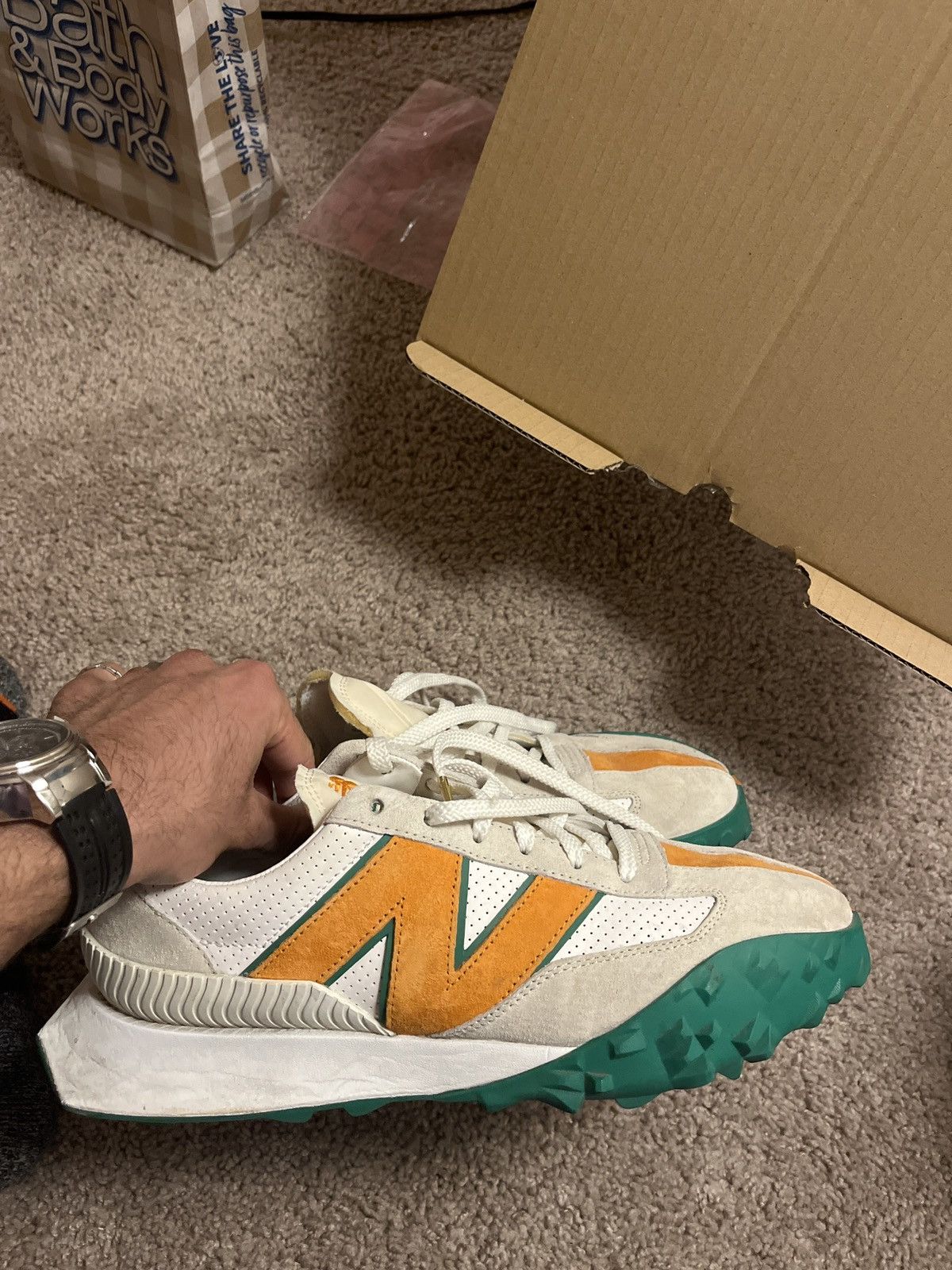 Casablanca × New Balance Casablanca X New Balance XC72 Green & Orange Size US 11.5 / EU 44-45 - 1 Thumbnail