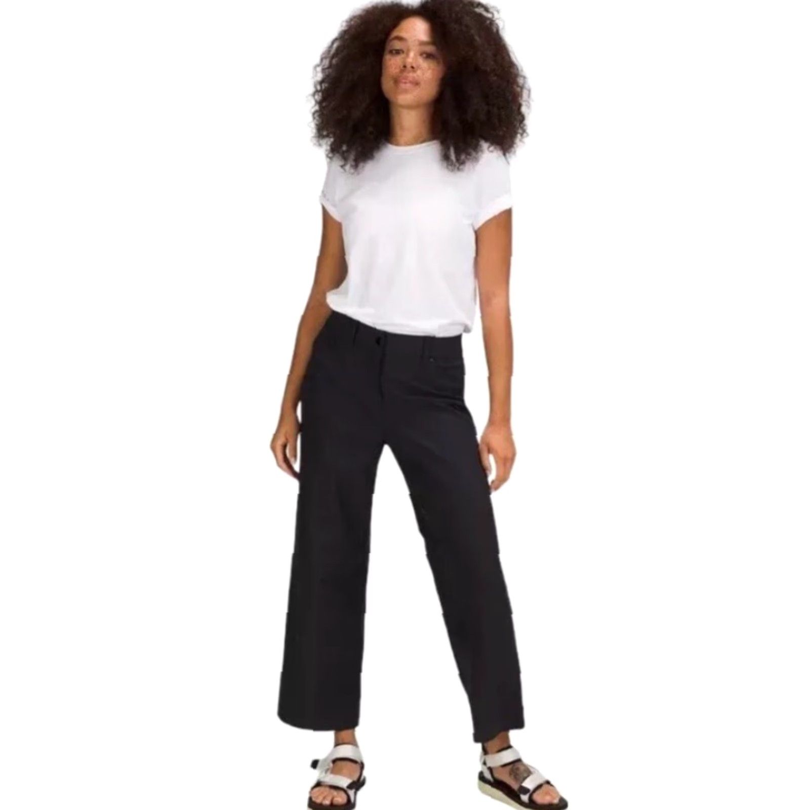 Lululemon Lululemon Pants Women Black City Sleek 5 Pocket Wide Leg High Rise Inseam 30.5 Size 24" / US 00 / IT 34 - 2 Thumbnail