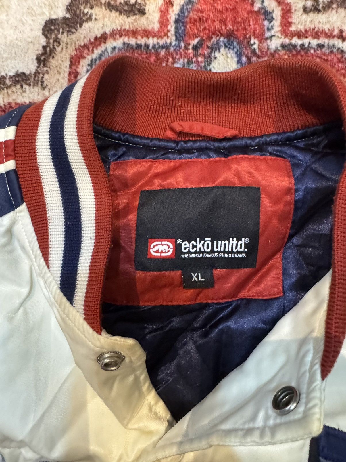 Ecko Unltd. Ecko unltd Varsity Bomber Jacket Rare Pcs HipHop Y2k Size US XXL / EU 58 / 5 - 4 Thumbnail