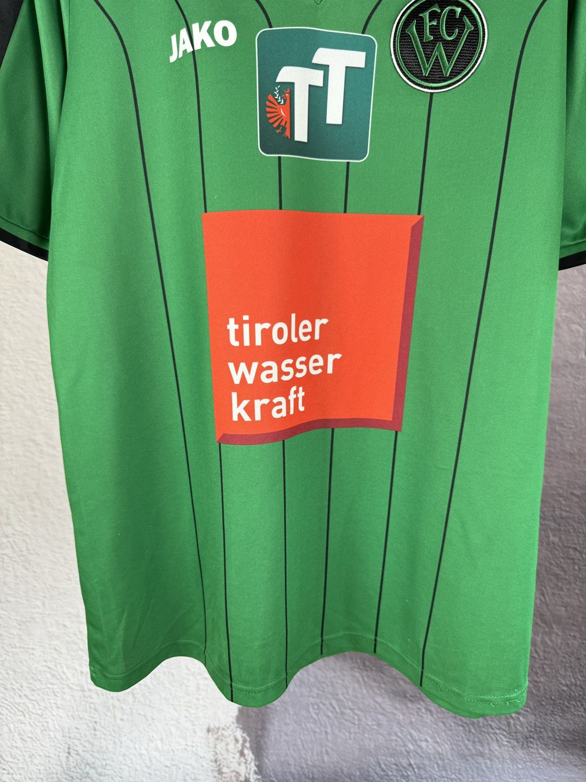 Vintage Jako Wacker Innsbruck 2017 2018 home soccer jersey football Size US XL / EU 56 / 4 - 5 Thumbnail