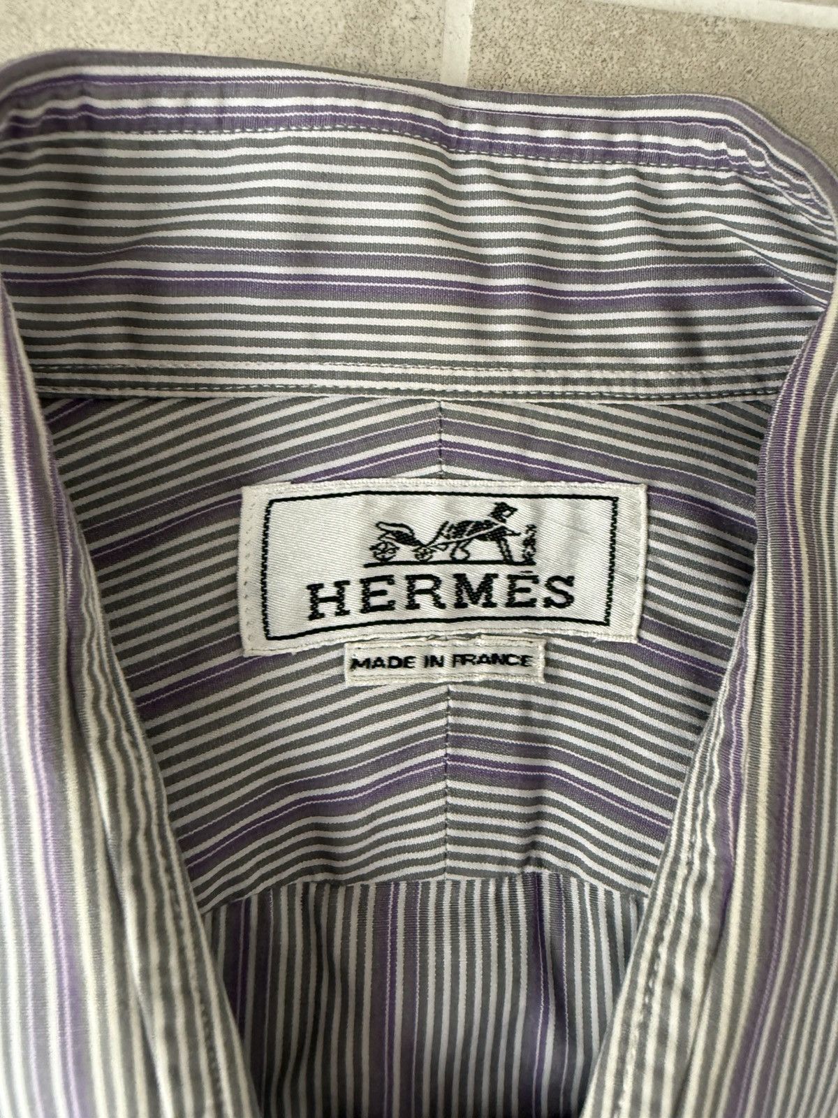 Hermes Vintage Hermes Shirts Button Ups M Size US M / EU 48-50 / 2 - 4 Thumbnail