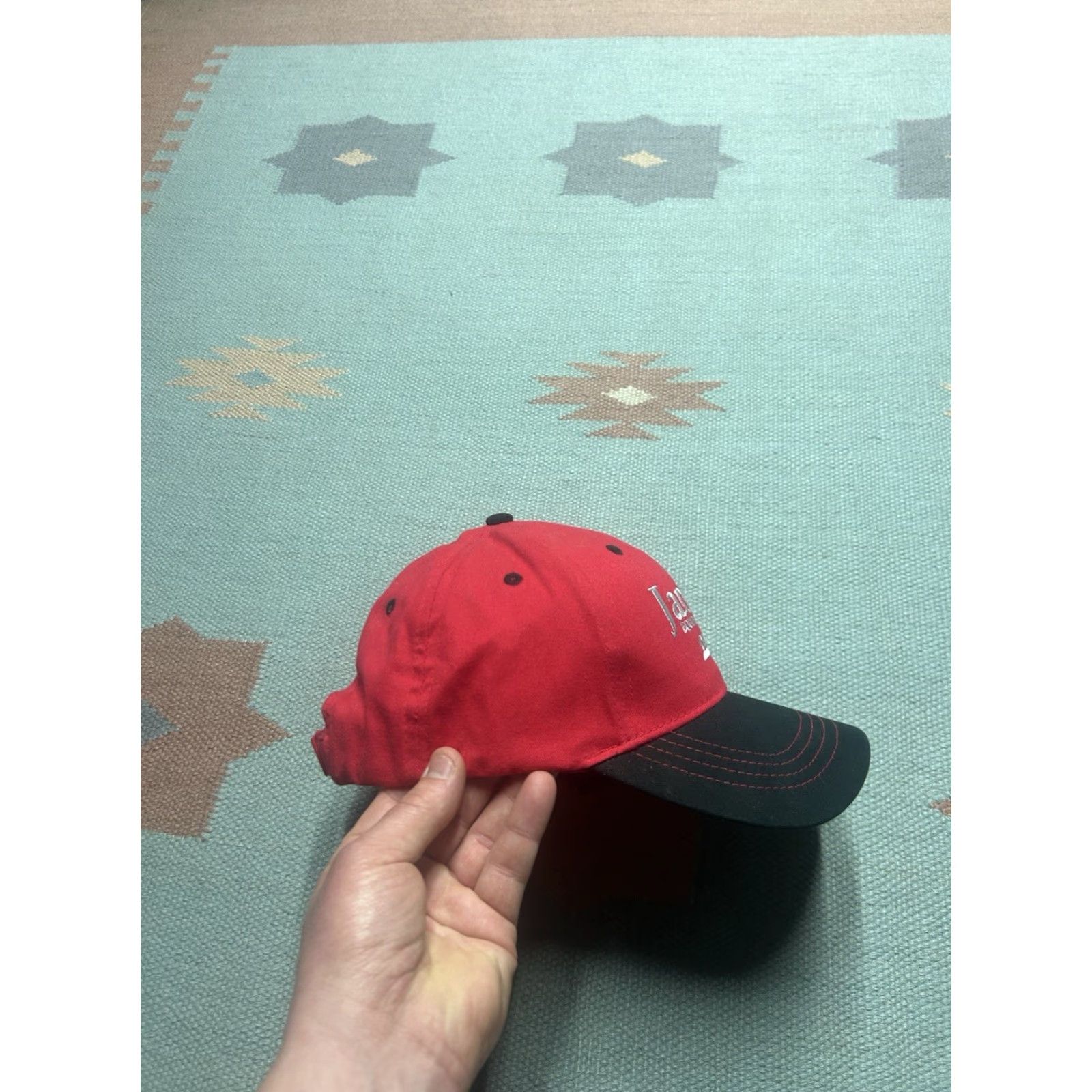 Equipment VINTAGE Case Janson Equipment strapback hat cap IH tractor farm NOS Baseball Cap Men Adjustable Red Size ONE SIZE - 8 Thumbnail