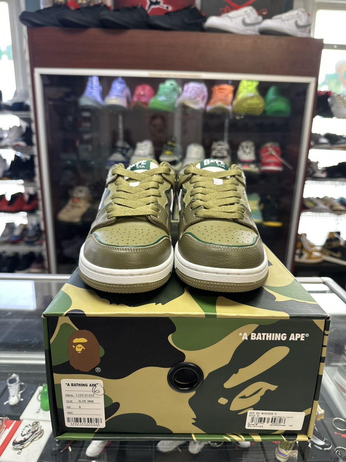 Bape Bape Skatestas ‘Green/Camo’ Size US 9 / EU 42 - 4 Thumbnail