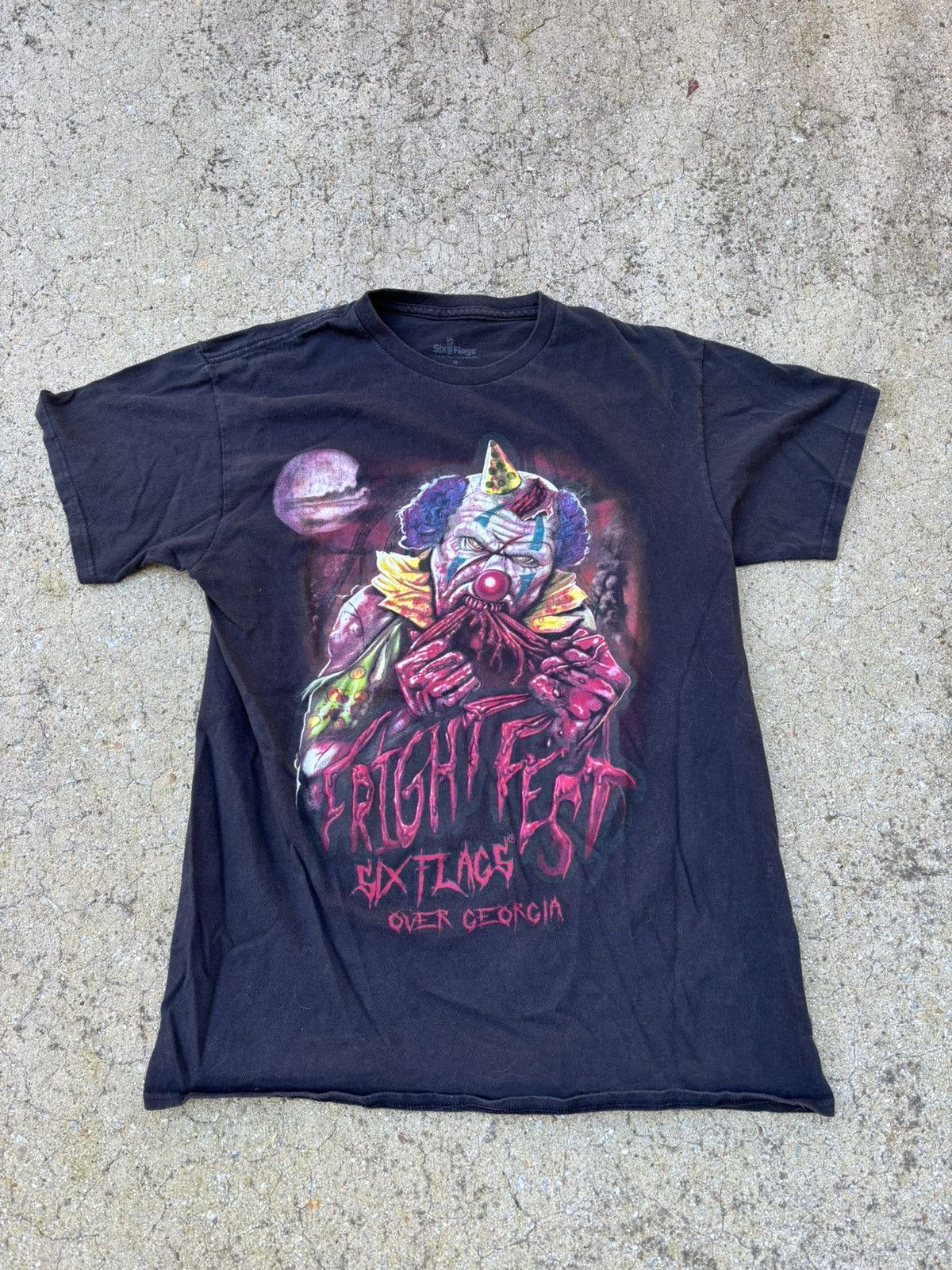 Vintage Vintage Six Flags Fright Fest T Shirt Size US M / EU 48-50 / 2 - 1 Thumbnail