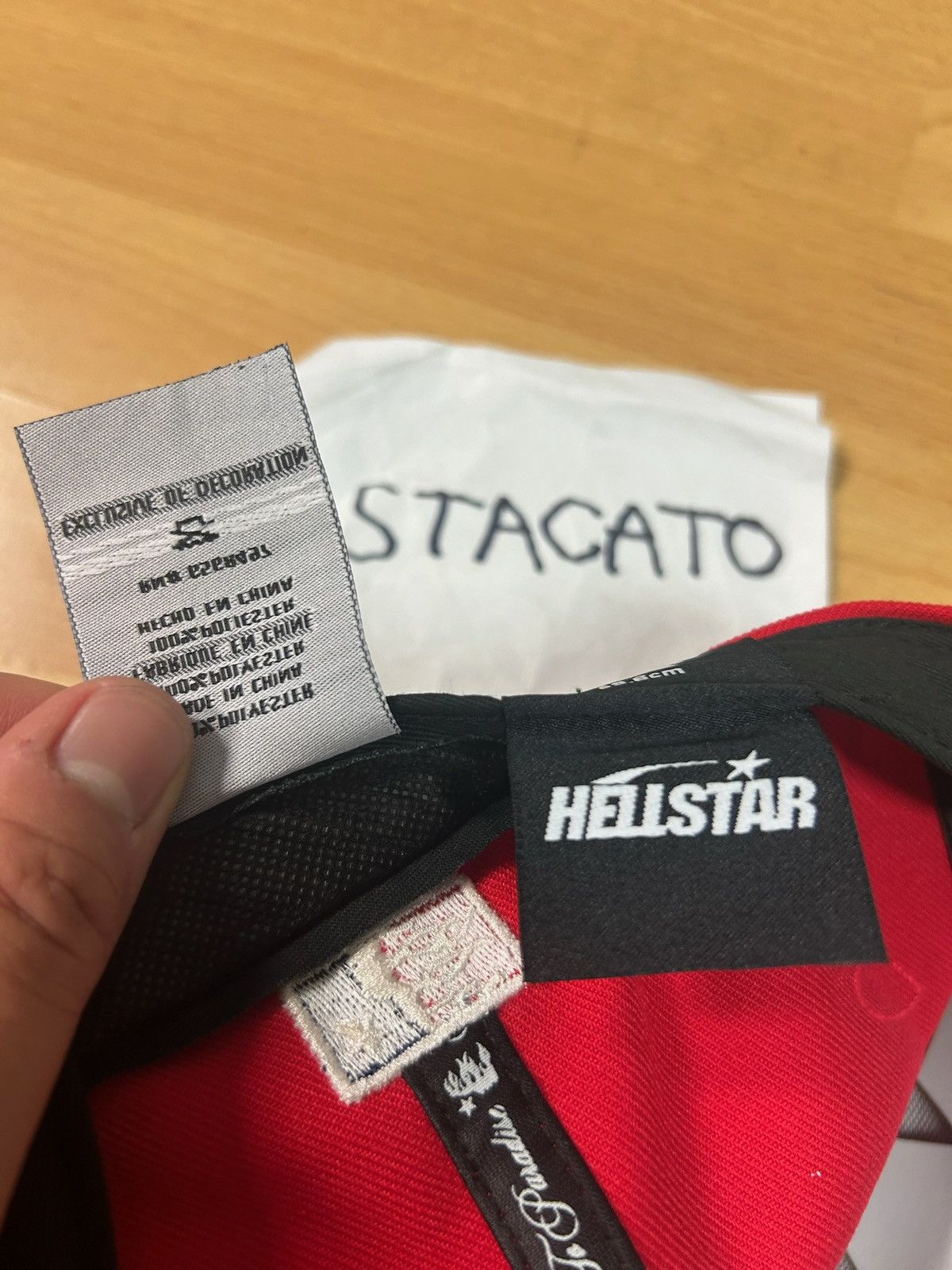 HELLSTAR Hellstar Fitted Hat Black/Red size 7 1/2” Size ONE SIZE - 7 Thumbnail