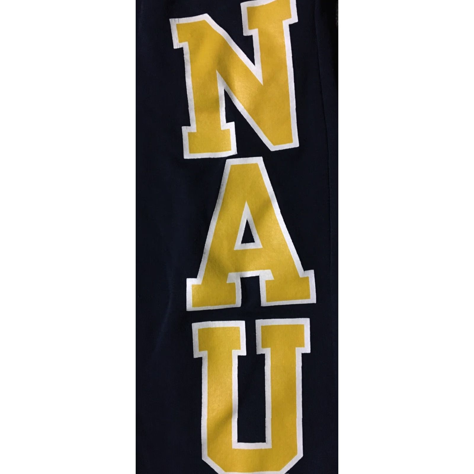 Champion VINTAGE Champion 90s NAU Spellout Sweatpants Men S Navy Blue Sports Track College USA Grunge Hip Hop PE Size US 29 - 2 Thumbnail