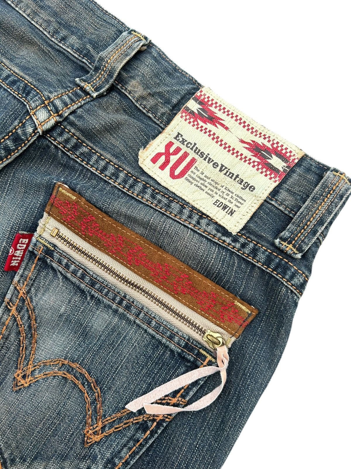 Kapital Vintage Edwin Navajo Rusty Distressed Denim Jeans Size US 32 / EU 48 - 16 Thumbnail