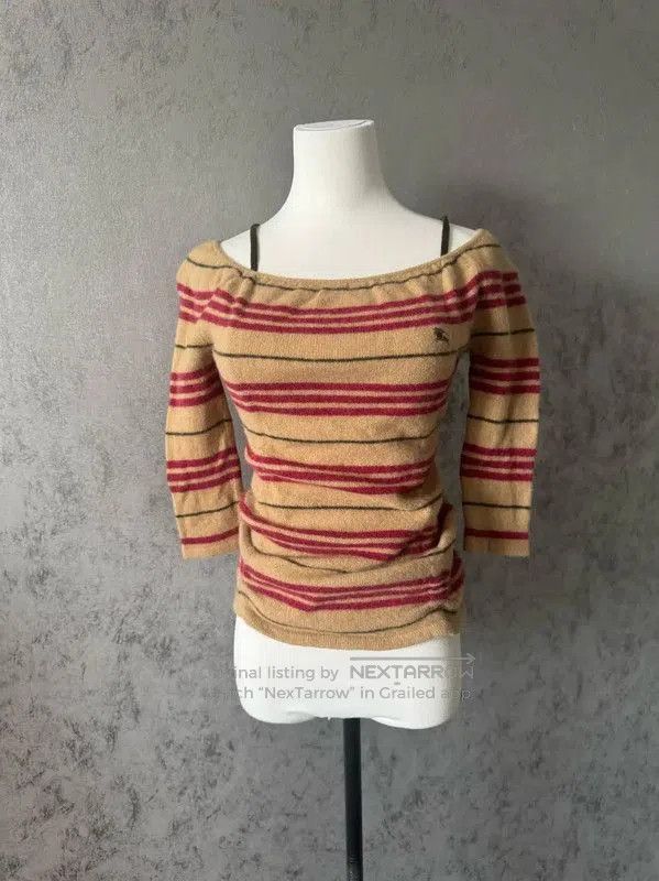 Burberry Burberry Color Block Wool Long Sleeve Top. Size M / US 6-8 / IT 42-44 - 2 Thumbnail