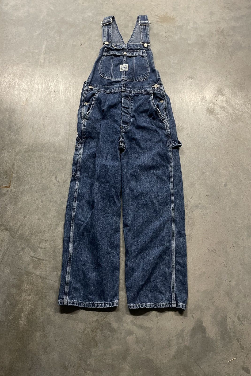 Denim Dungarees Riveted Lee Dungarees Vintage Lee Riveted Bib