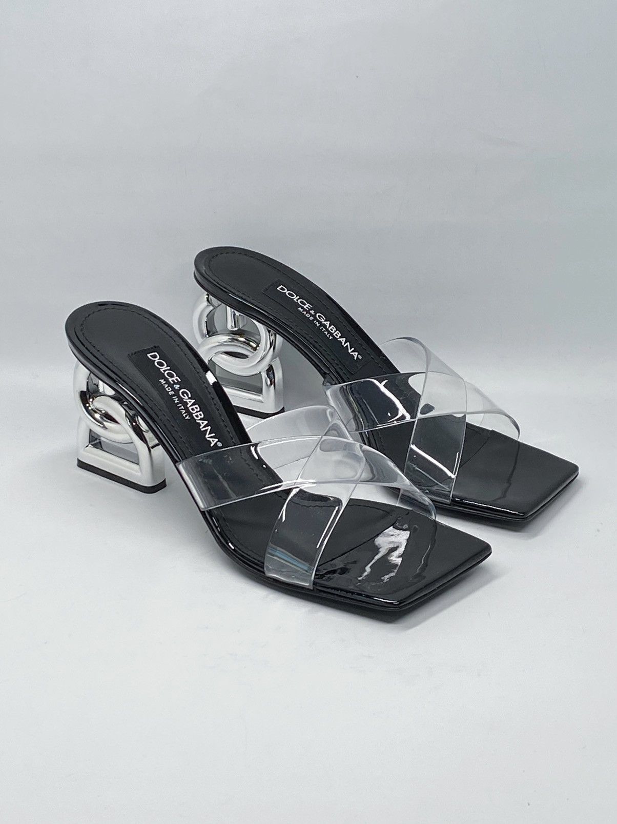 Dolce & Gabbana Dolce&Gabbana DG Heel PVC Mules size 37.5 Size US 7.5 / IT 37.5 - 1 Thumbnail