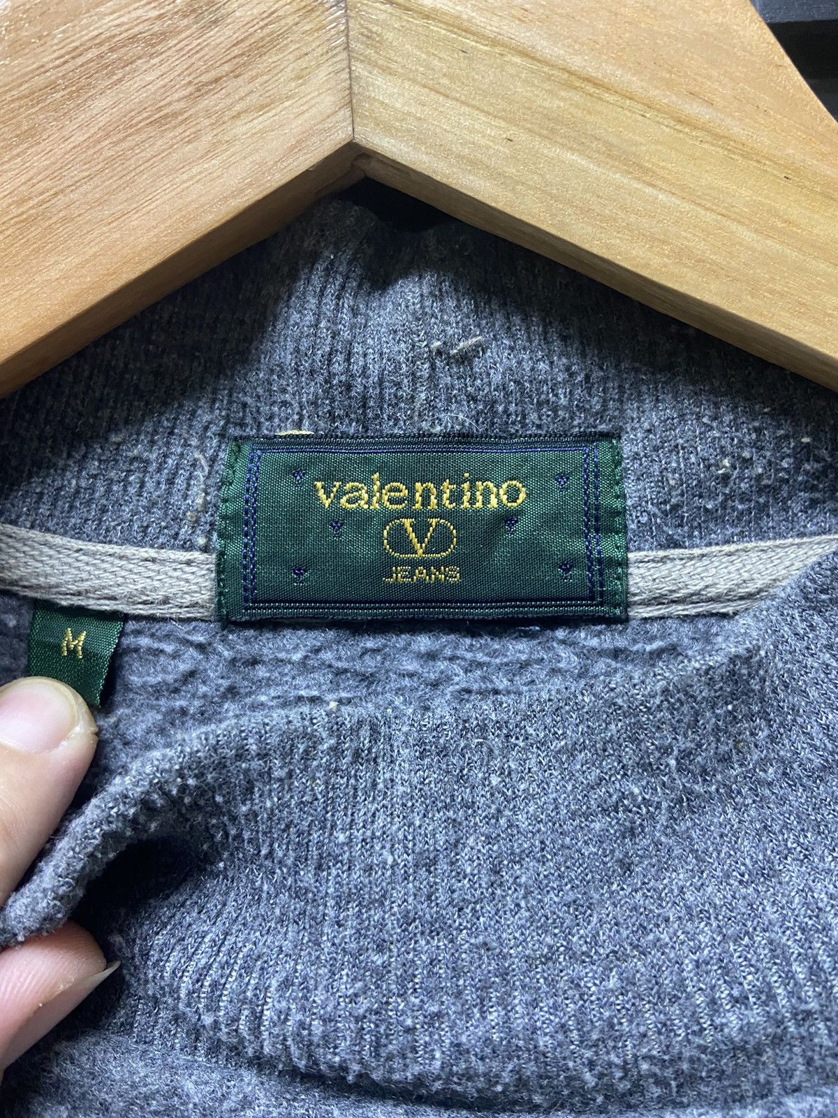 Valentino × Vintage Valentino Jeans SpellOut Sweatshirt Size US M / EU 48-50 / 2 - 8 Thumbnail