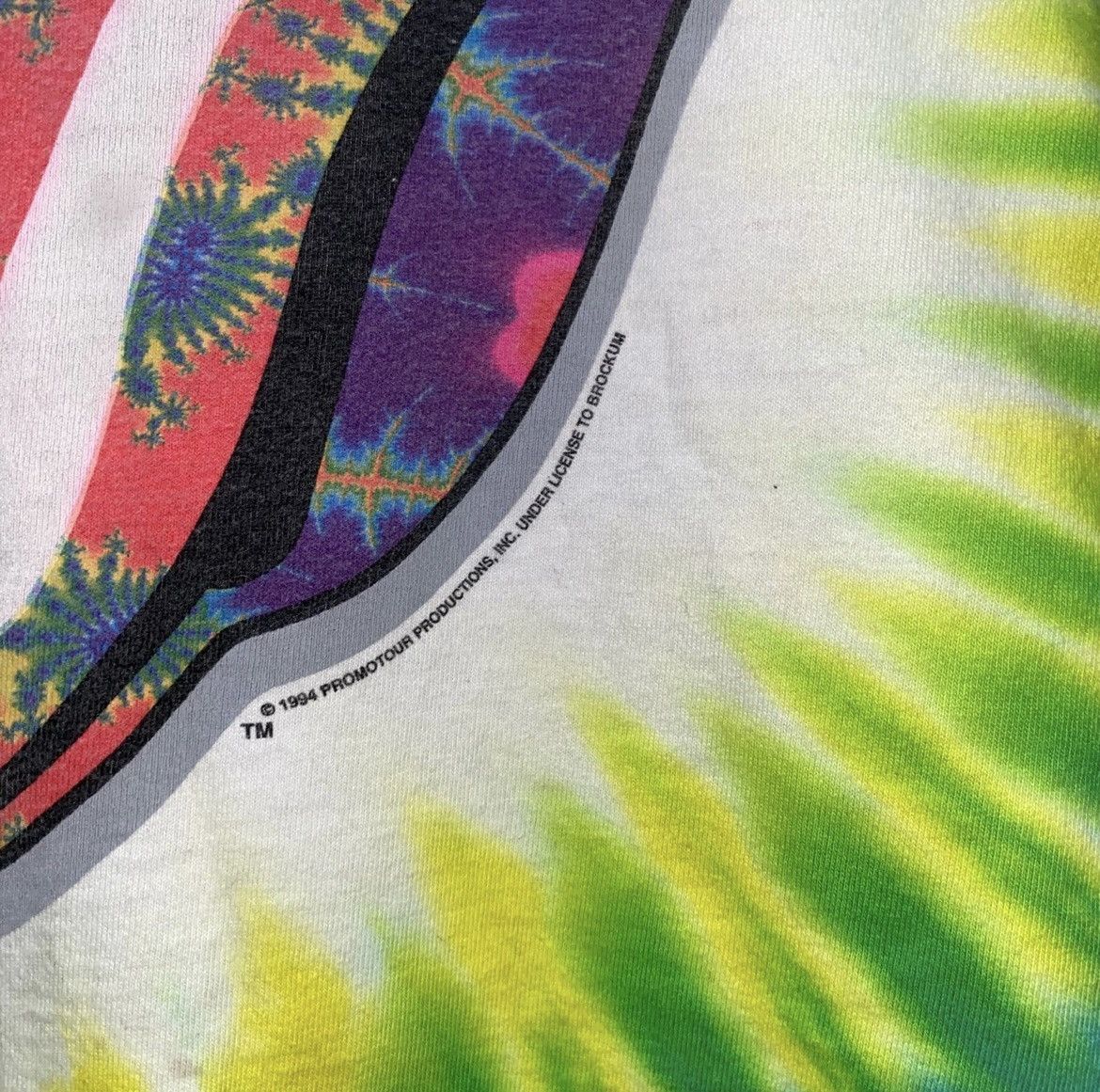 Liquid Blue × The Rolling Stones × Vintage Vintage Rolling Stones Liquid Blue Tie Dye 1994 Tour Promo Size US XL / EU 56 / 4 - 3 Thumbnail