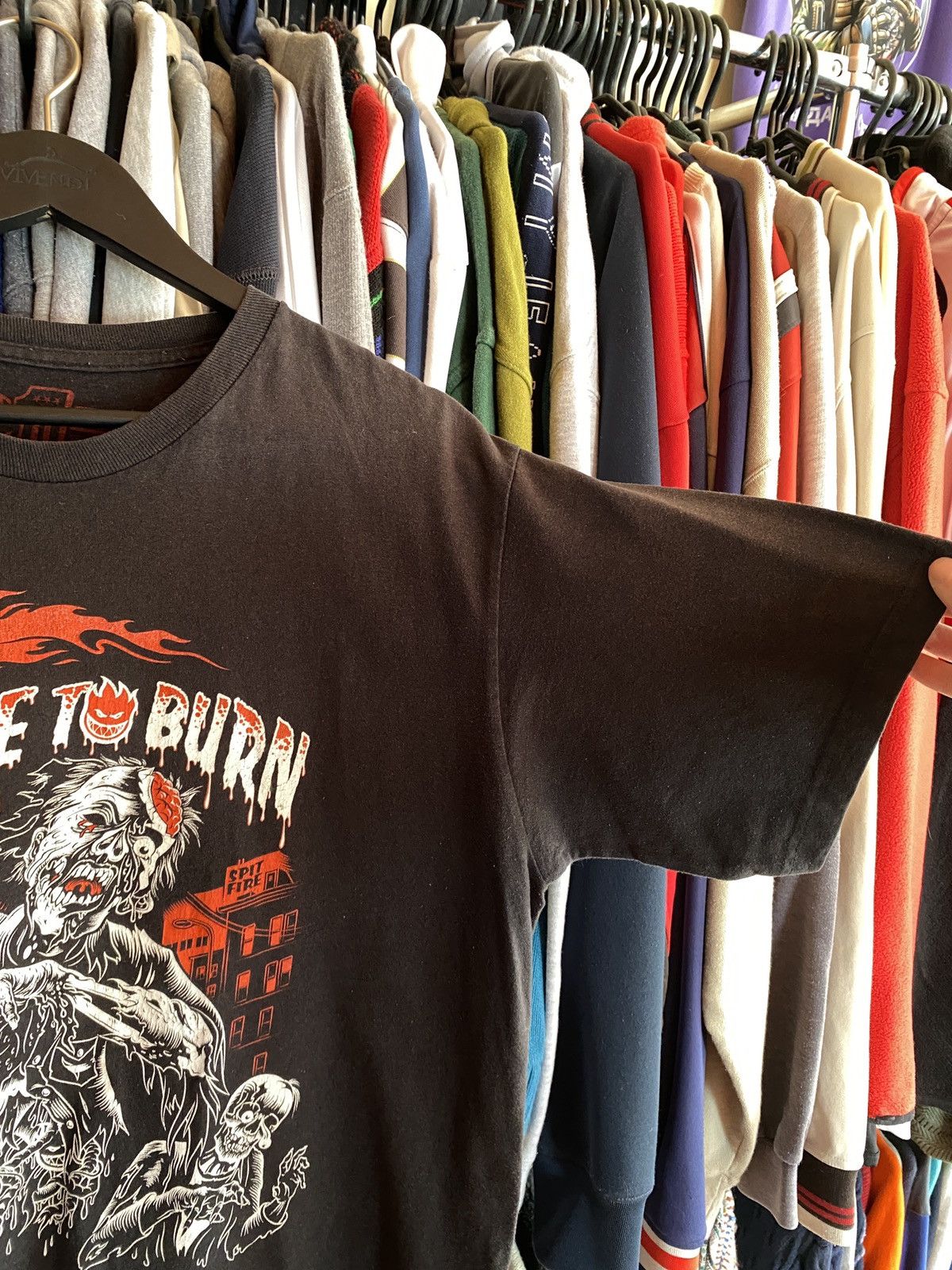 Spitfire VINTAGE SPITFIRE SKATEBOARDS HORROR ZOMBIE T-SHIRT Size US L / EU 52-54 / 3 - 3 Thumbnail