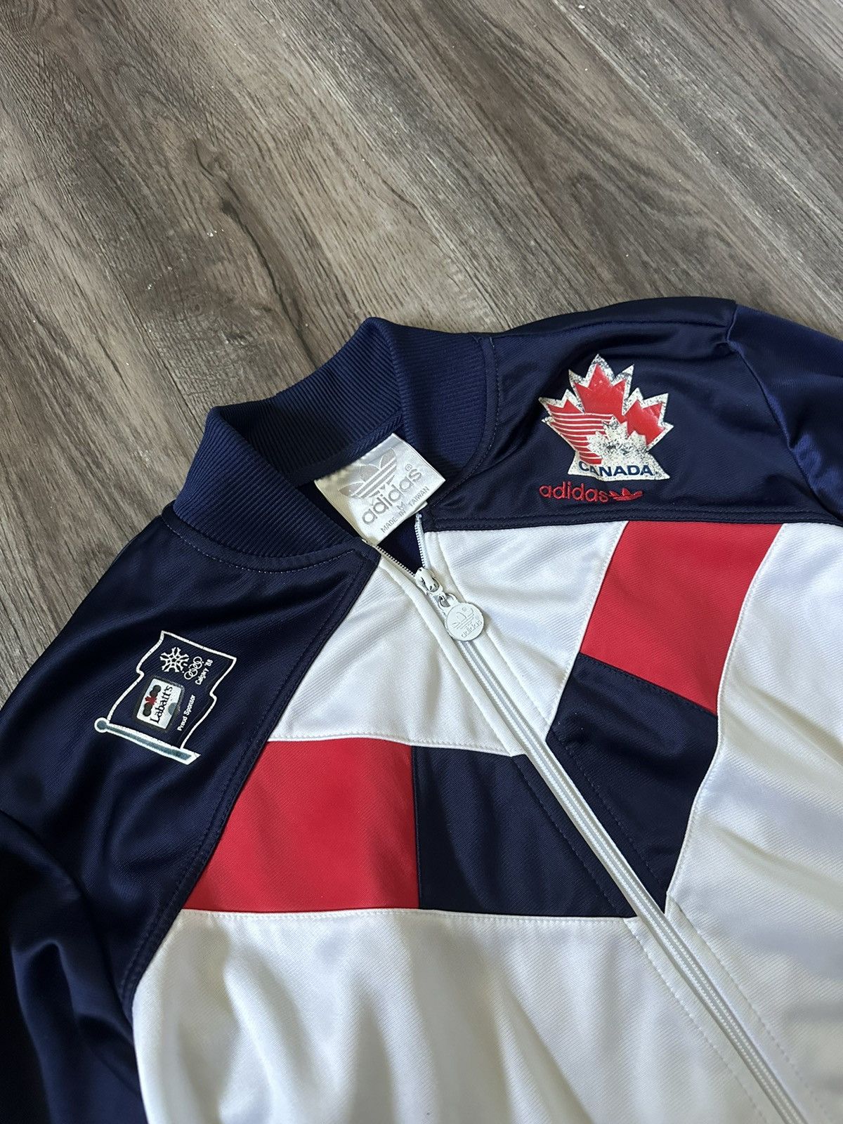 USA Olympics Adidas 1988 Calgary XV Olympic Winter Games Track Jacket Size US M / EU 48-50 / 2 - 3 Thumbnail